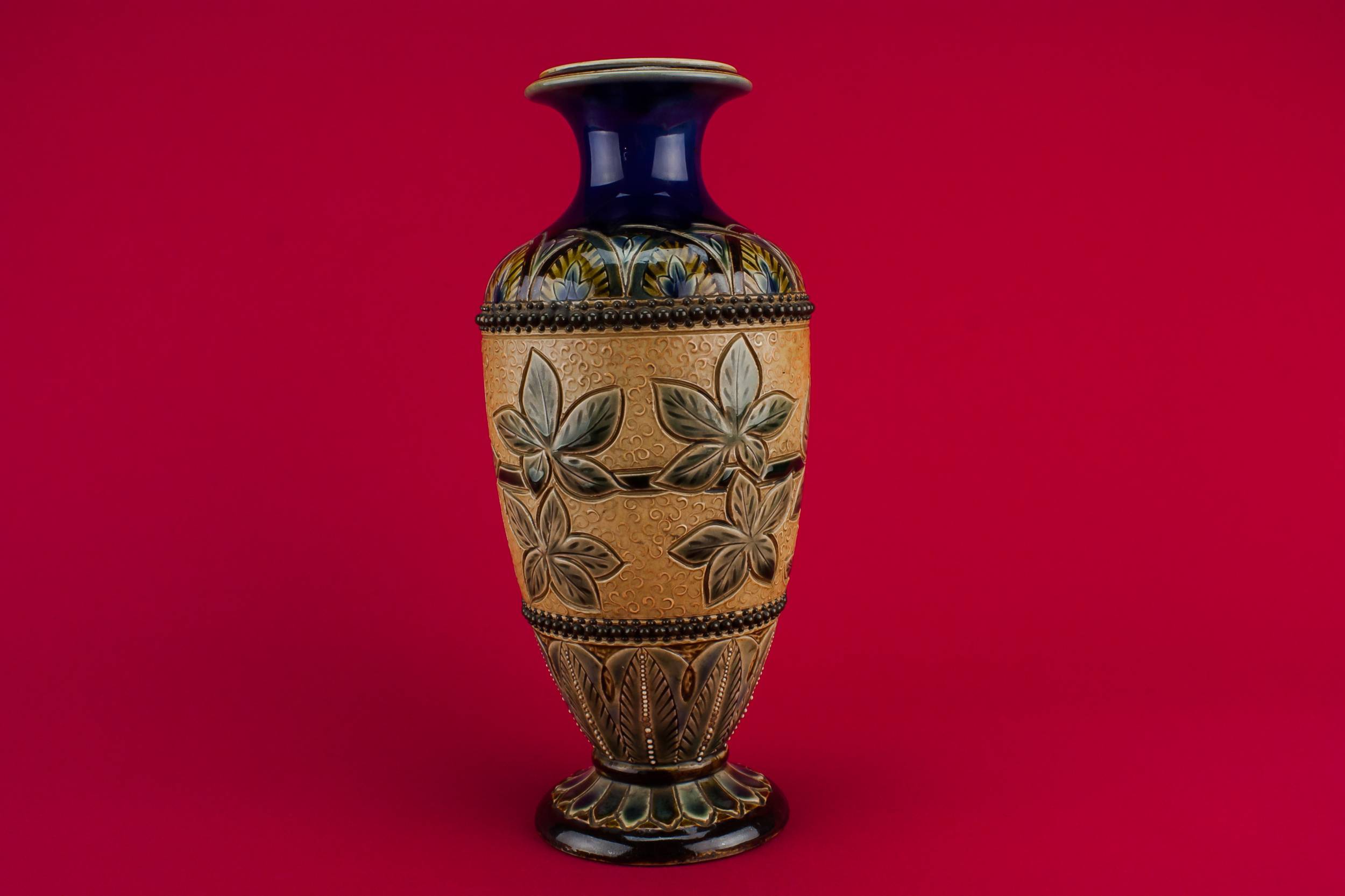 Antique Elegant Decor — Stoneware Arts & Crafts vase 2