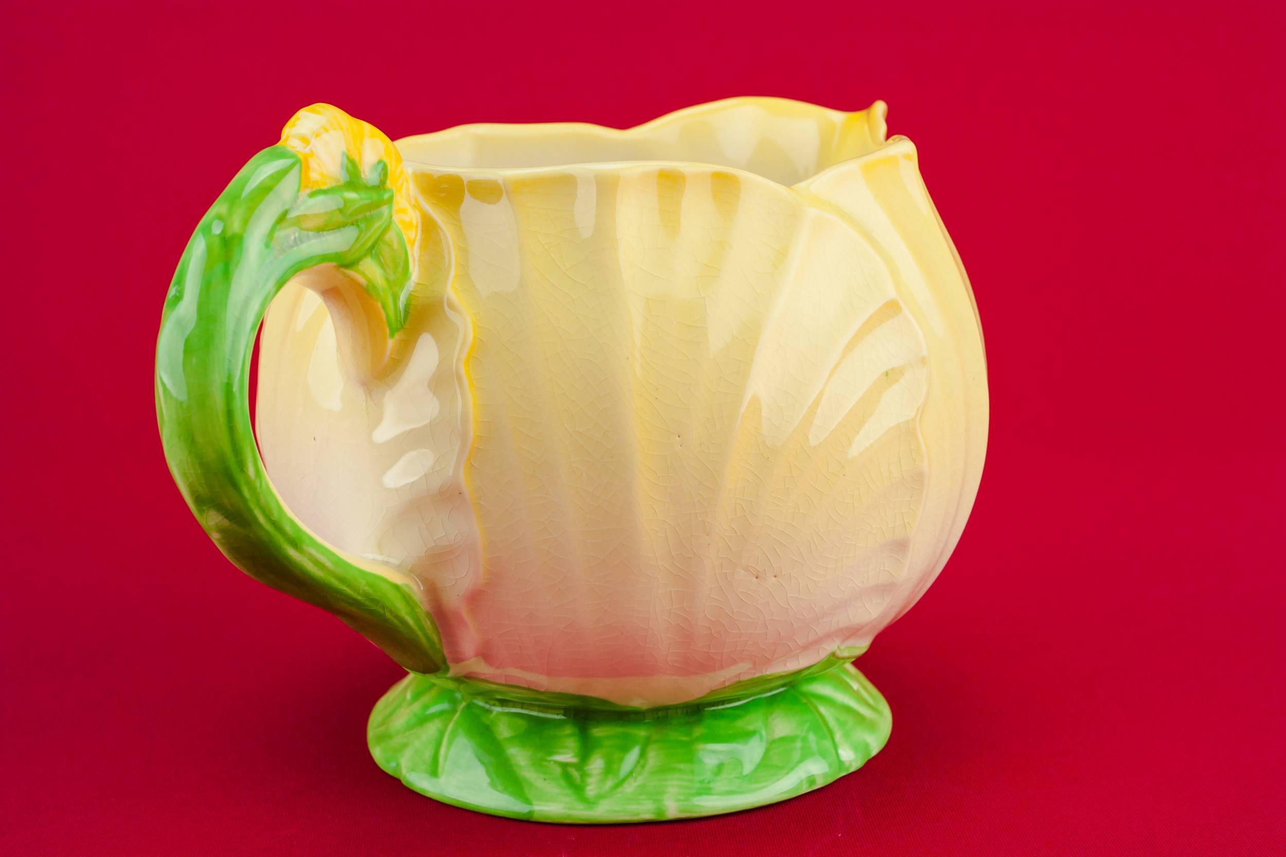 Mid-Century Modern Spectacular — Cabbage leaf jug 1