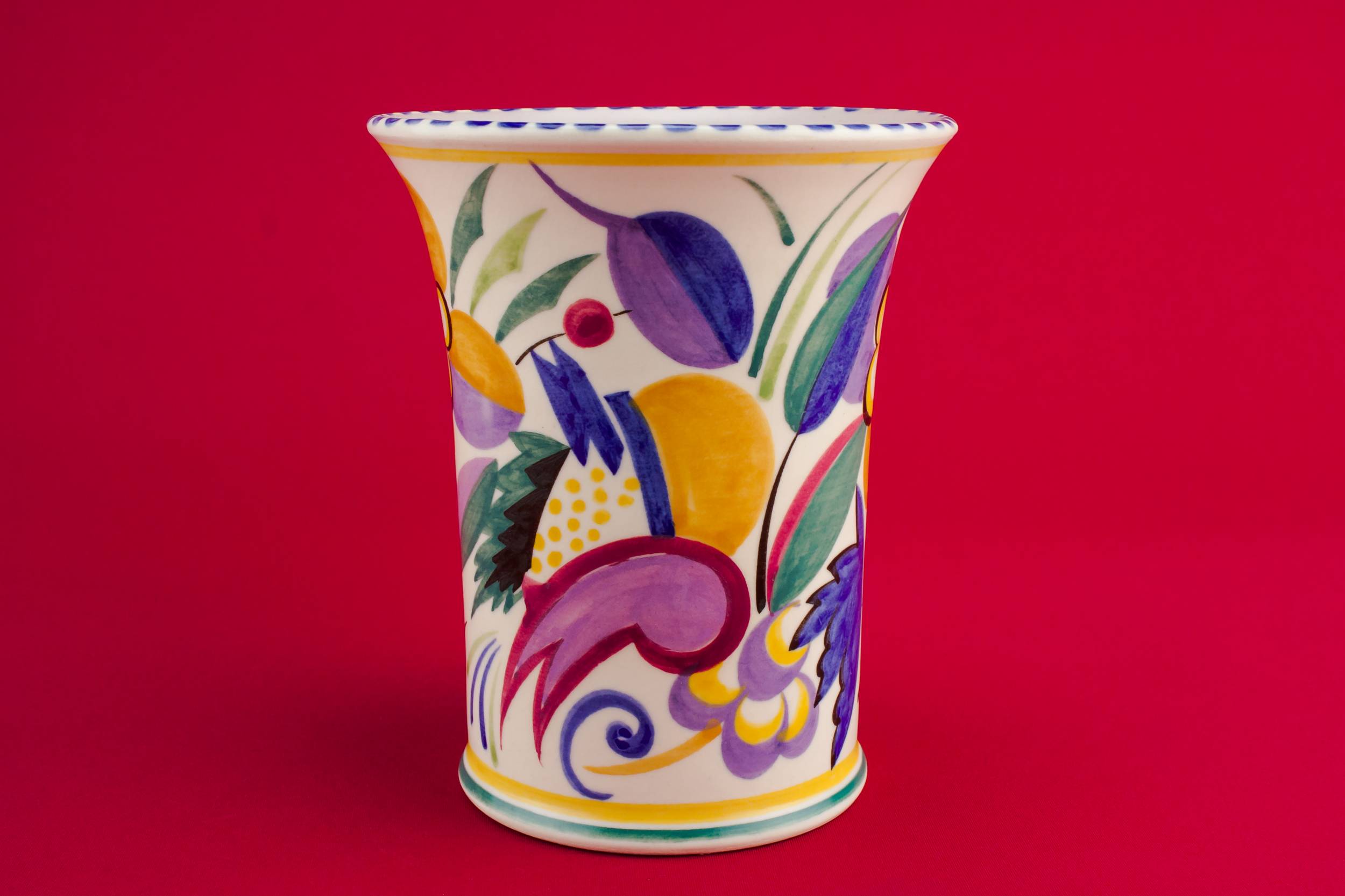 Vintage Pottery Poole — Small pottery vase 1