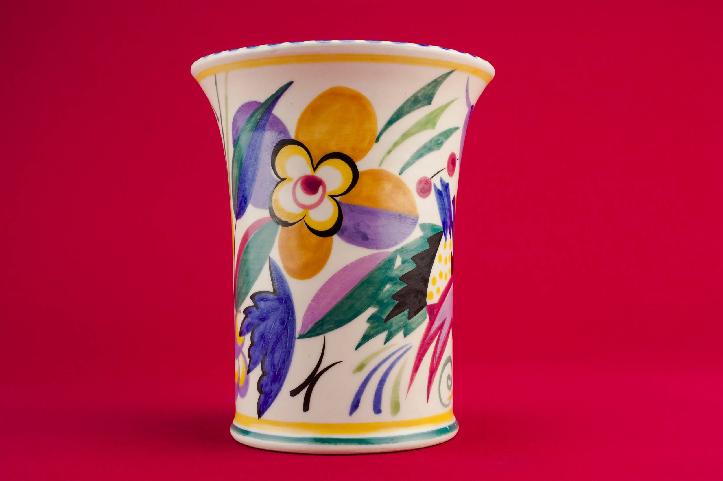 Vintage Pottery Poole — Small pottery vase 2