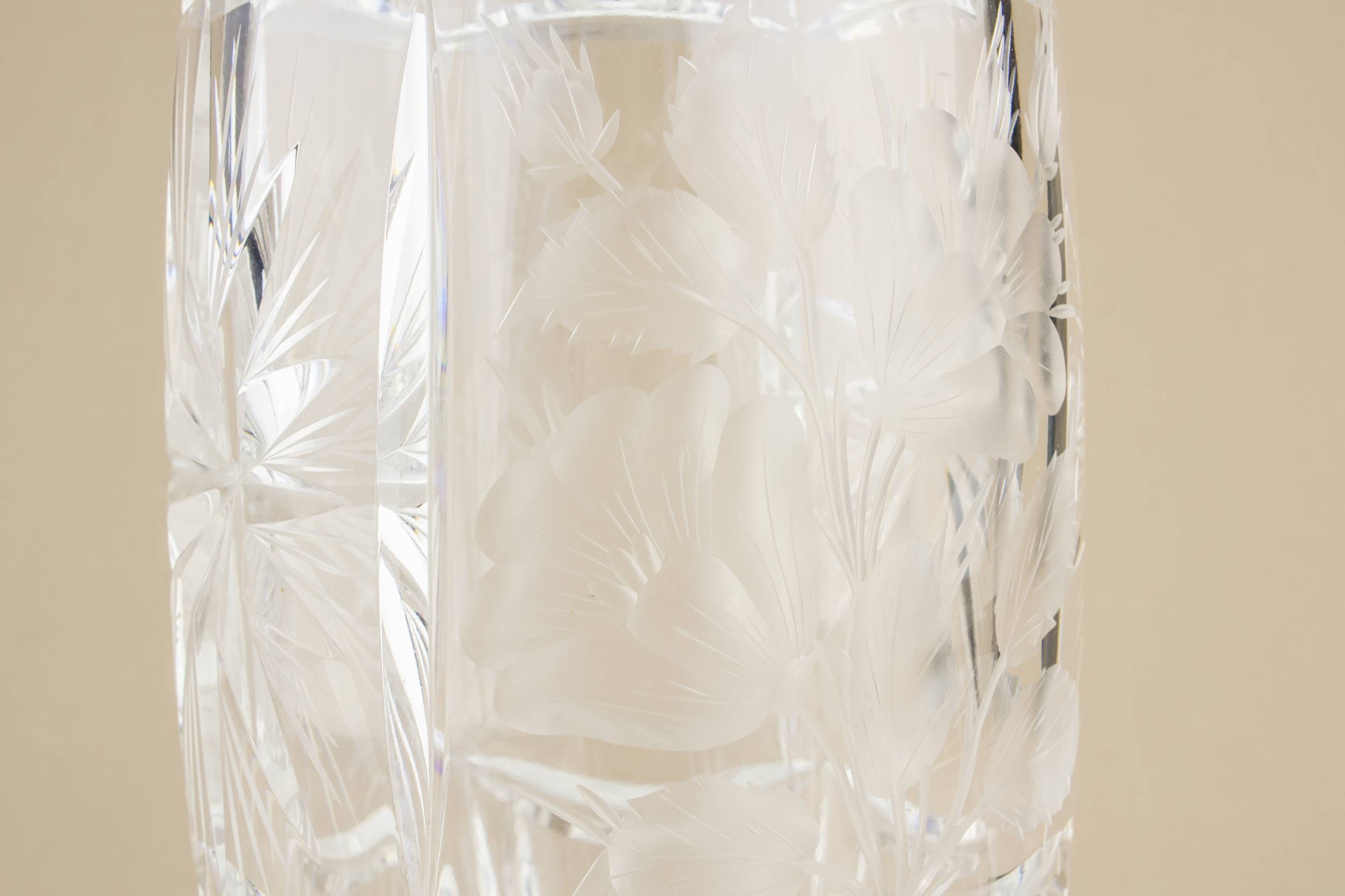 Glass Modernist VASE — Tall glass vase 2