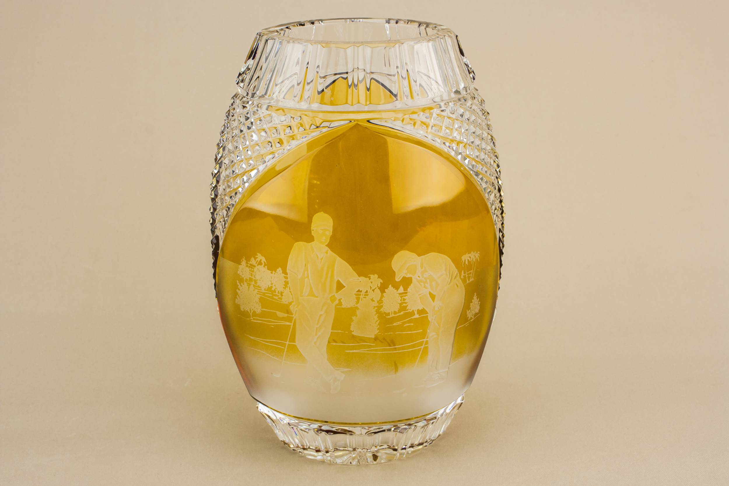 Vintage Glass Golf — Modernist glass vase