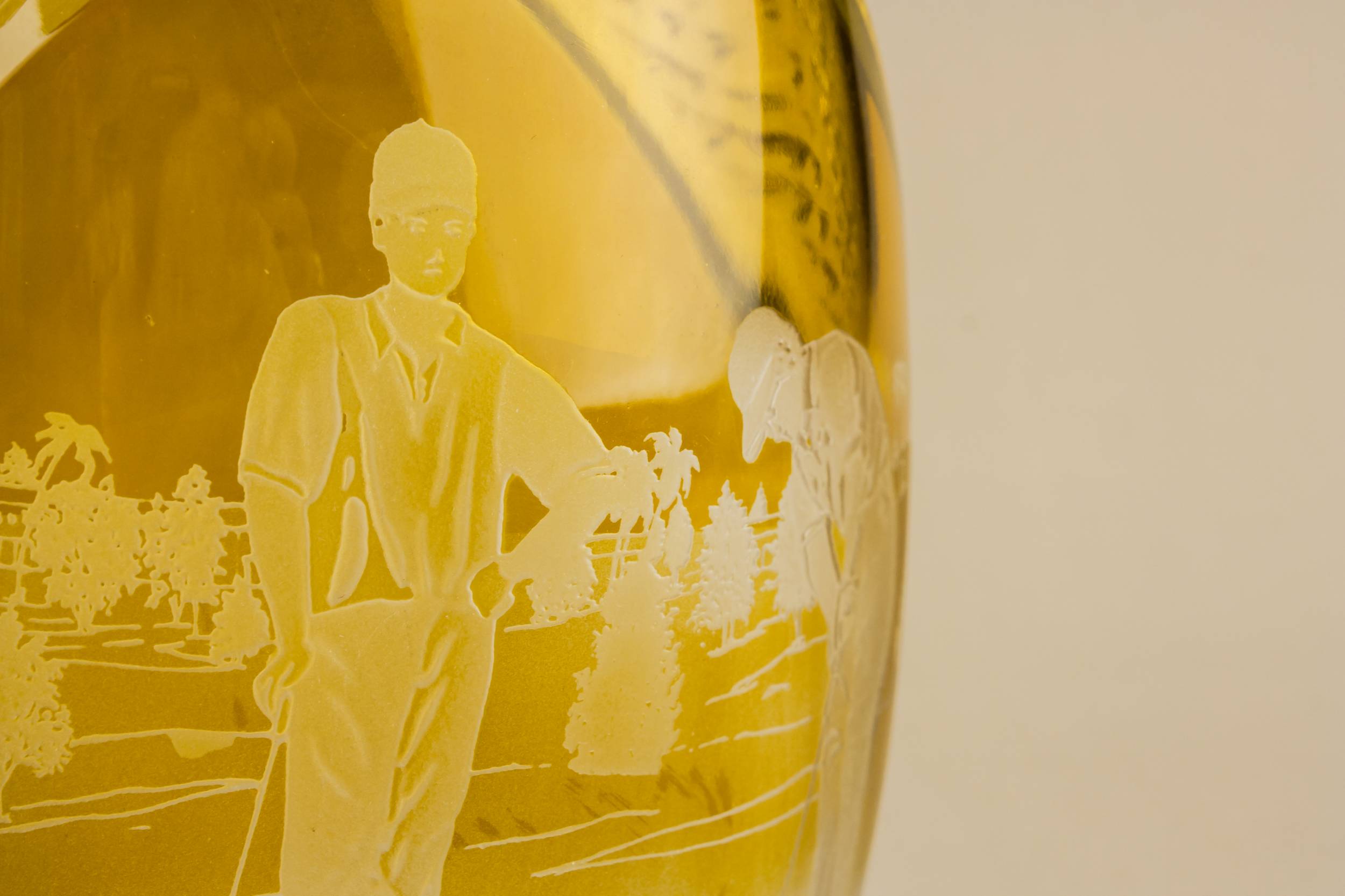 Vintage Glass Golf — Modernist glass vase 2
