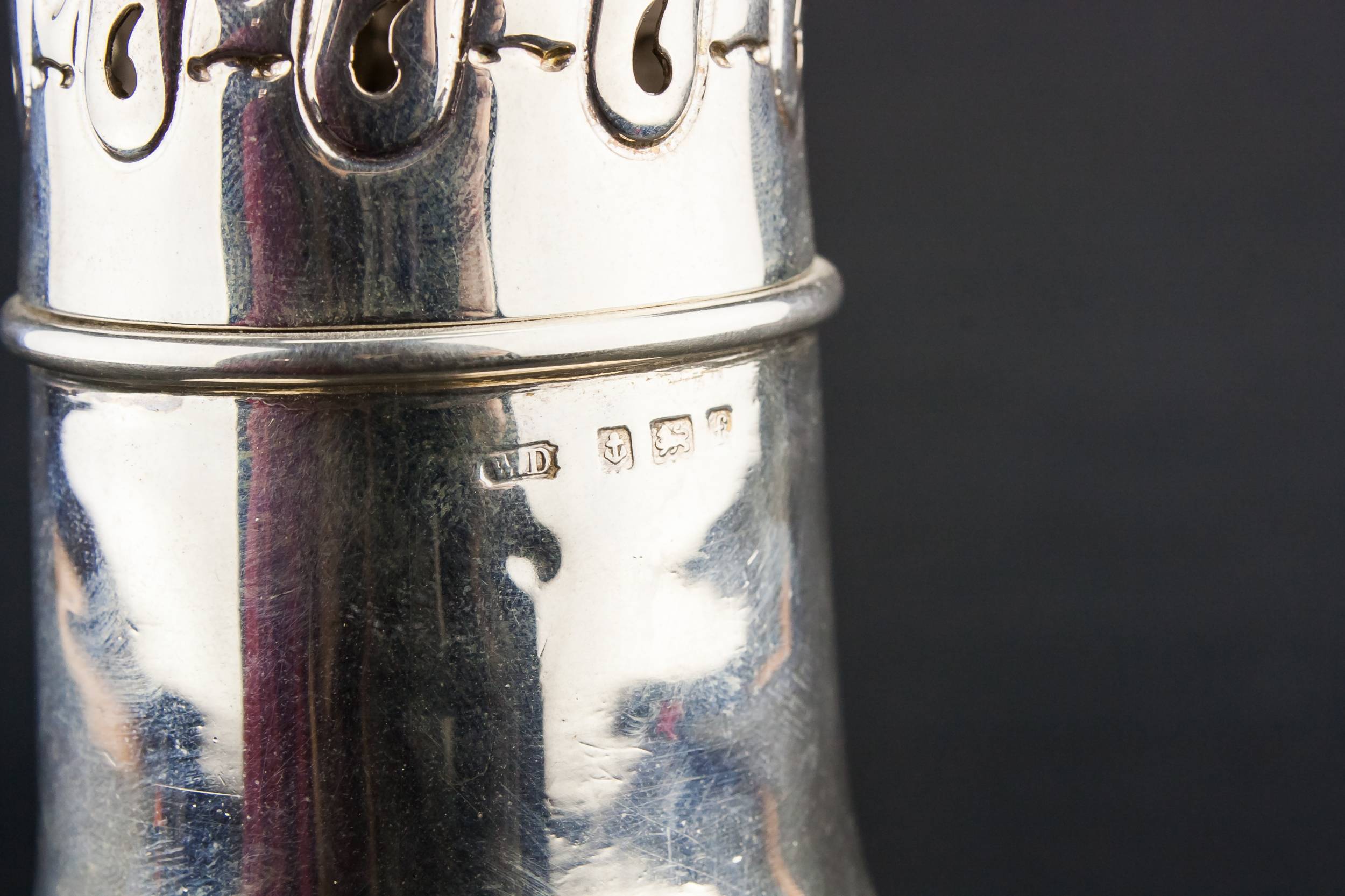 Sterling Silver Antique — Large sugar caster 3