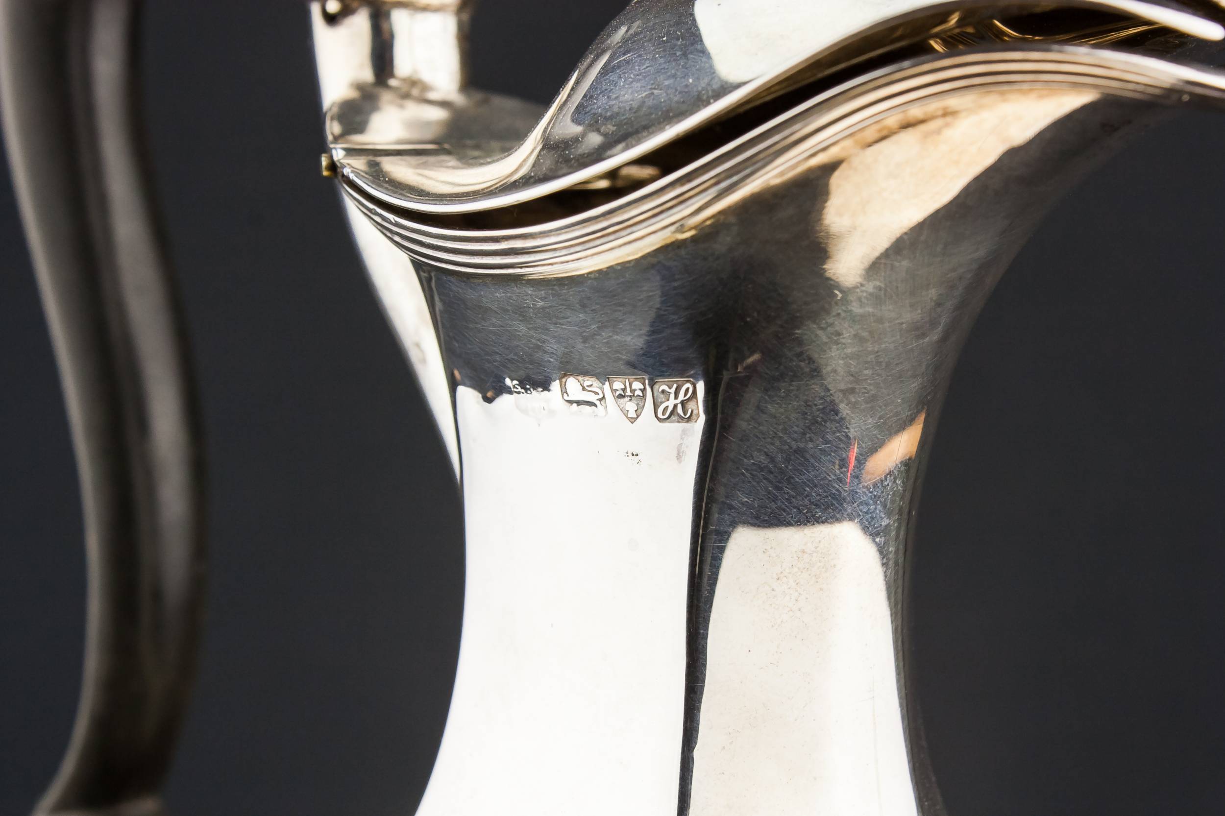Unusual Antique Lemonade — Sterling silver water jug 4