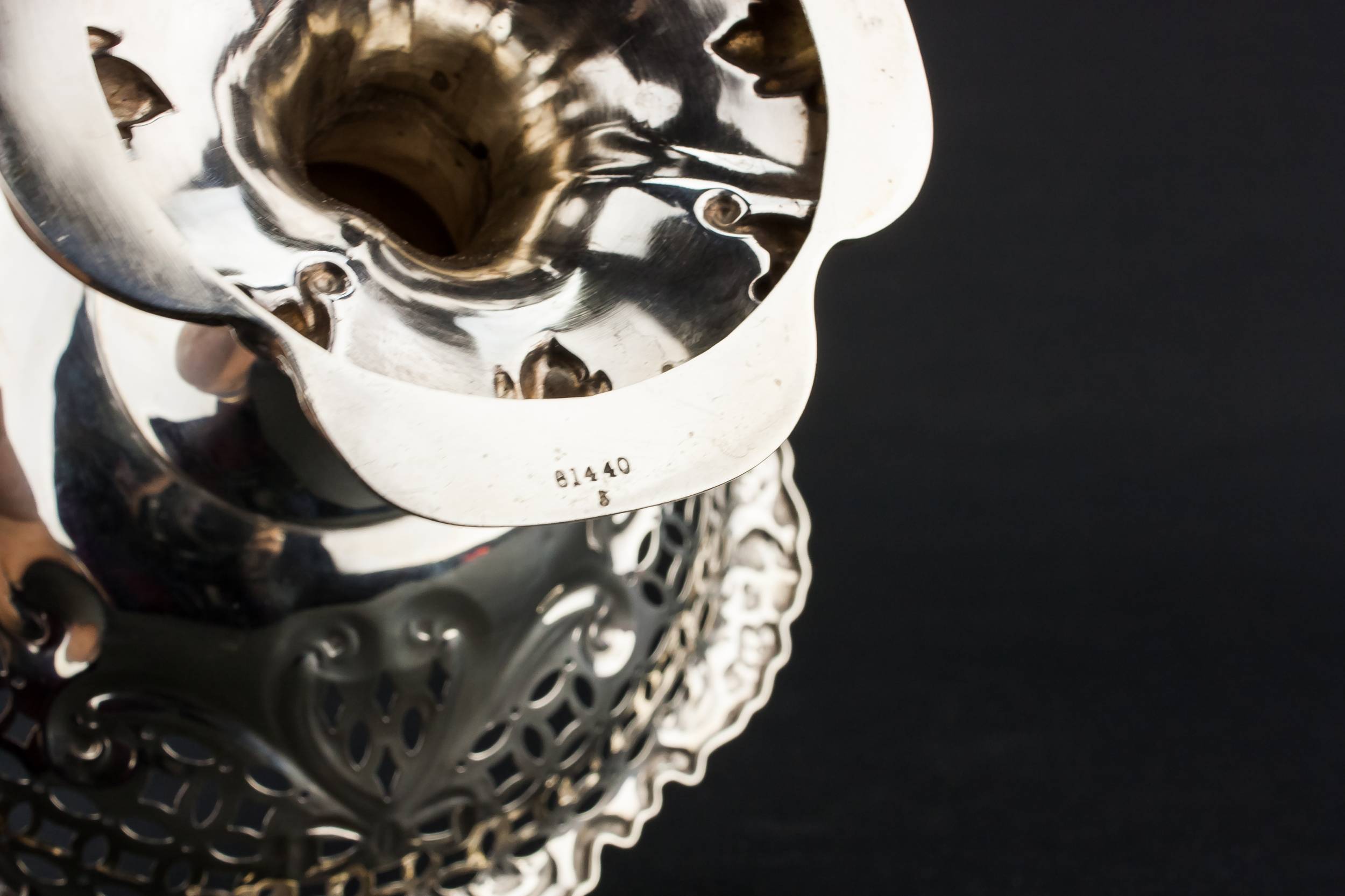 Classical Edwardian Walker — Sterling silver serving bowl 3