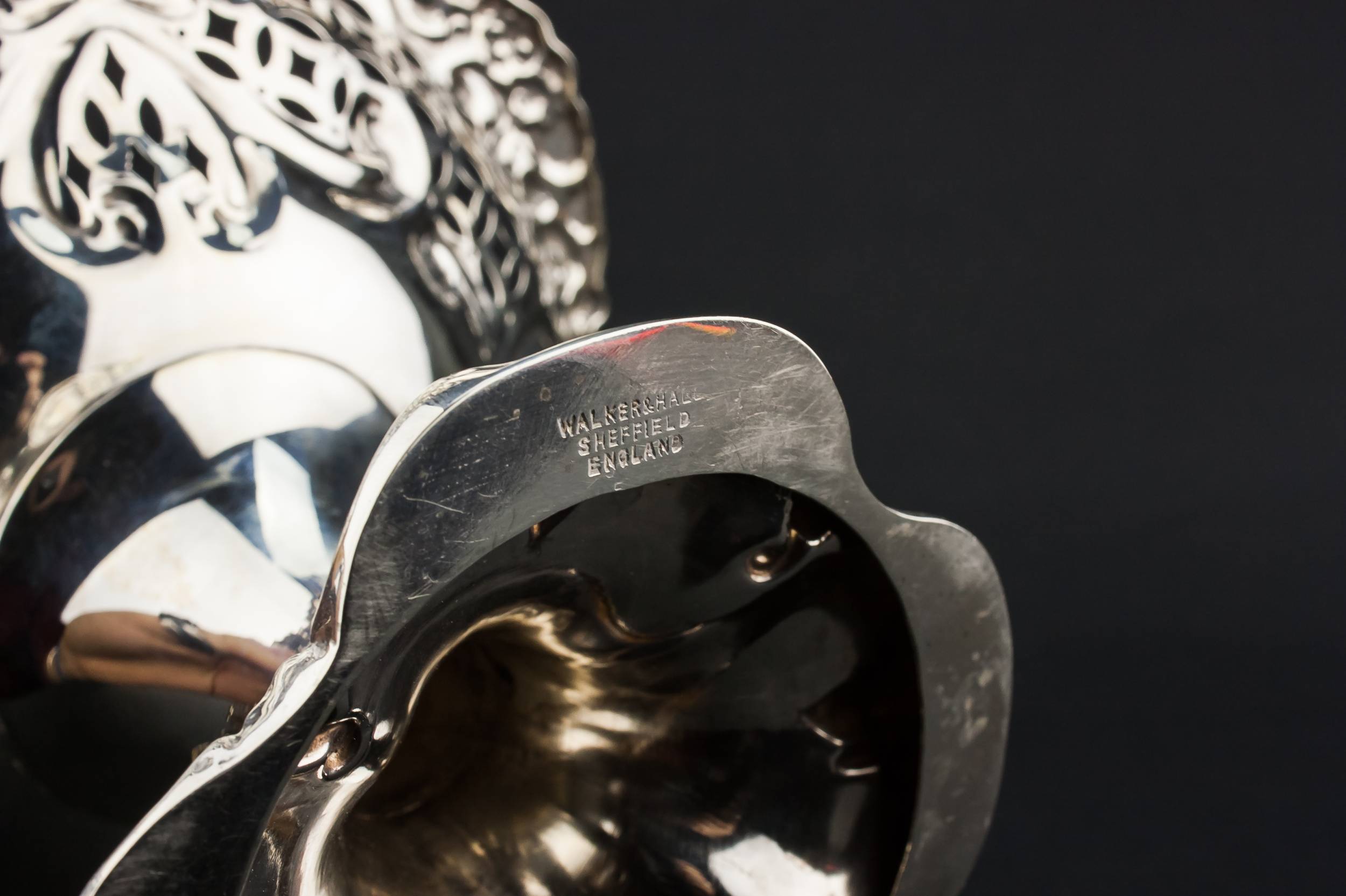 Classical Edwardian Walker — Sterling silver serving bowl 4