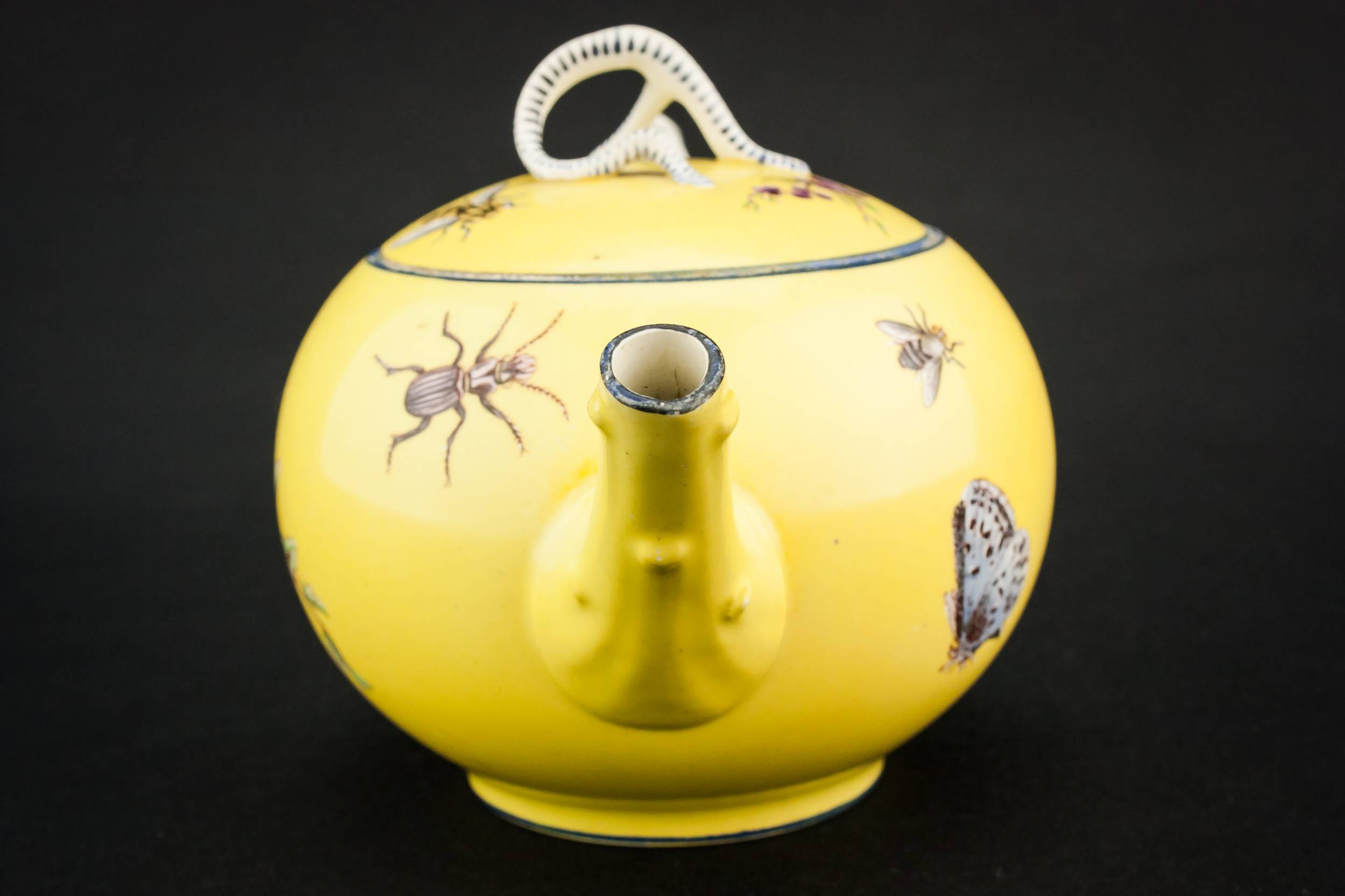 Elegant Neo-Classical Flowers — Pottery Neo-Classical teapot 2
