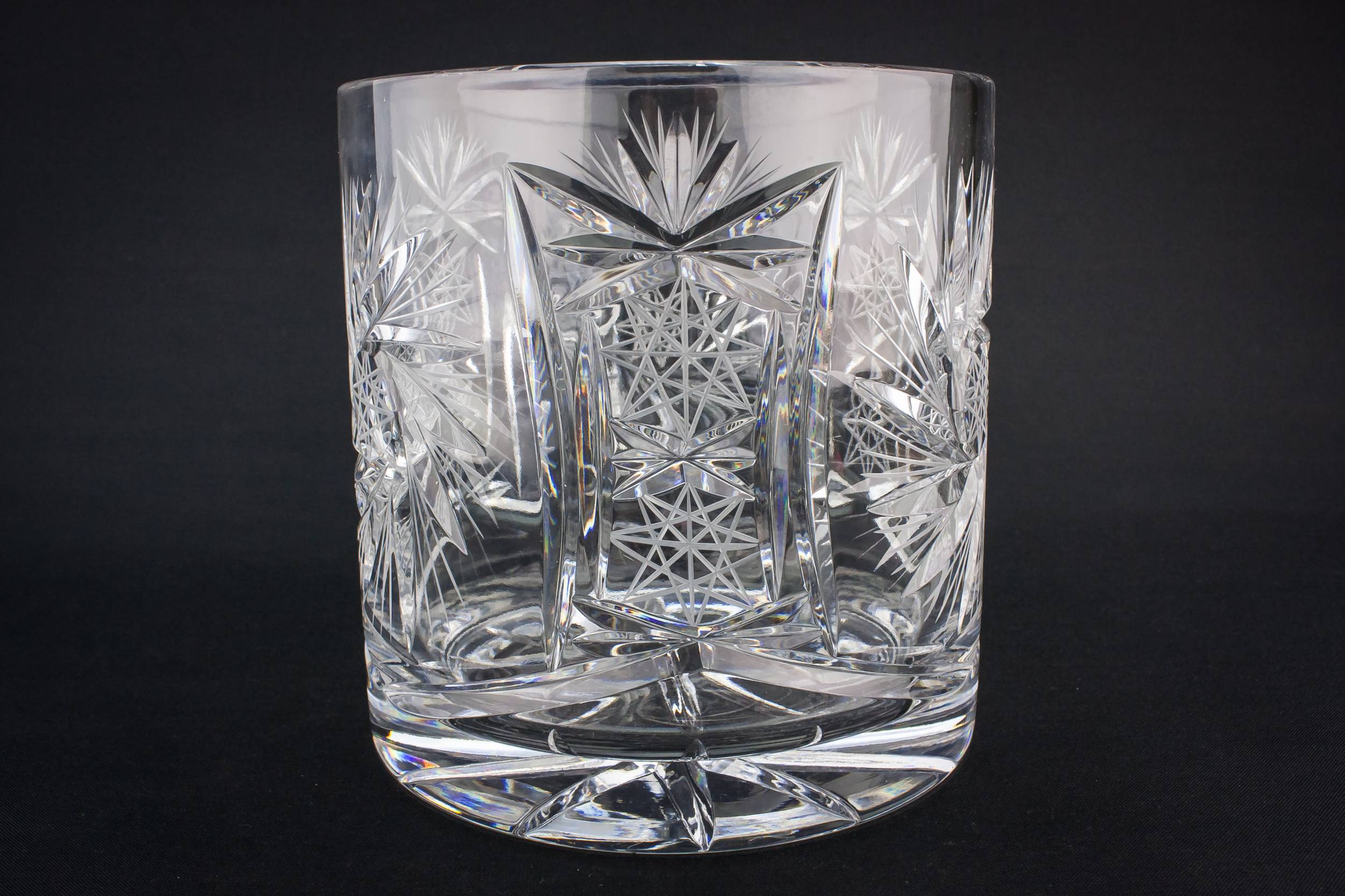 Vintage Glass Pinwheel — Medium glass ice bucket 1