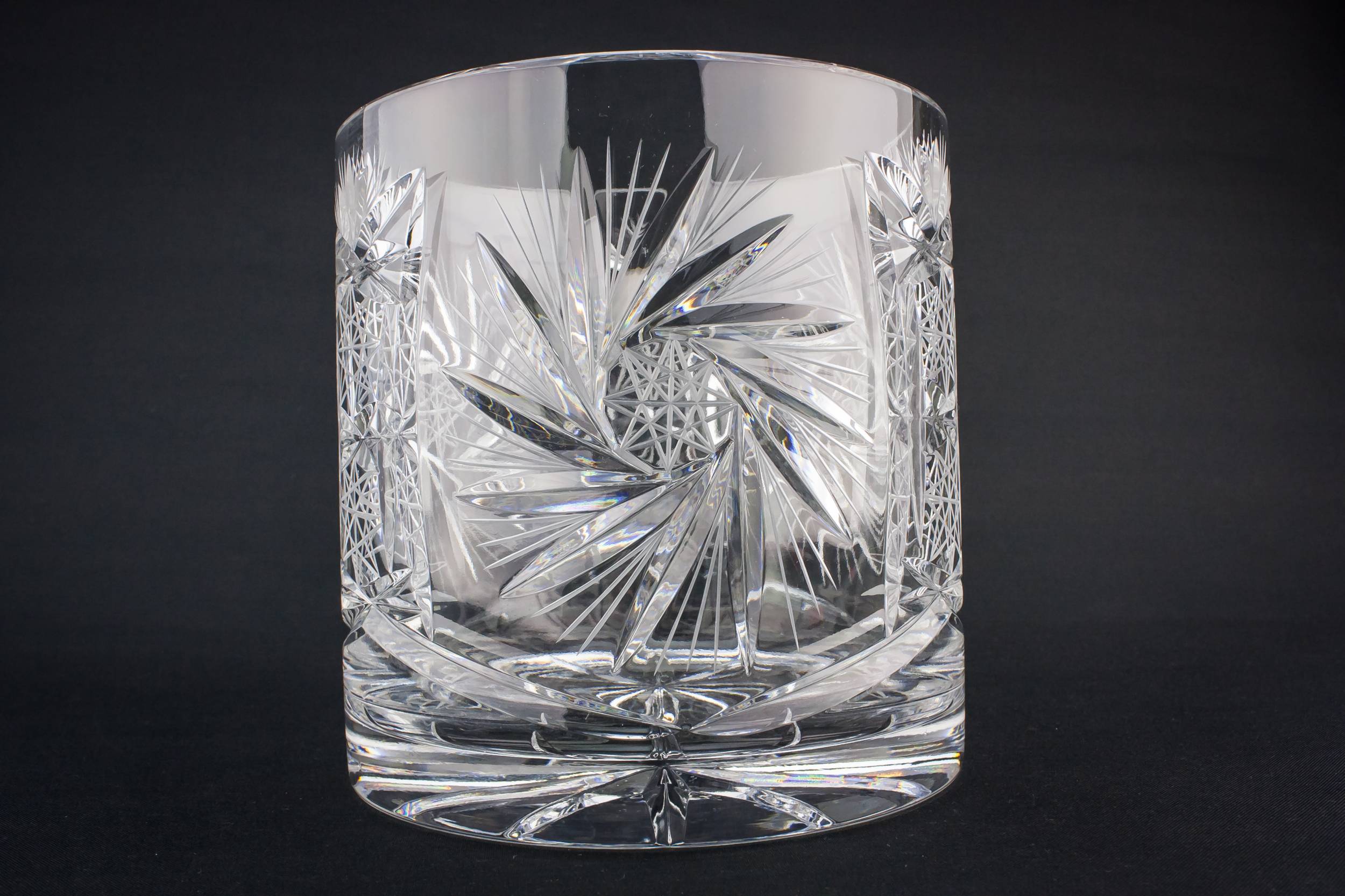 Vintage Glass Pinwheel — Medium glass ice bucket 2