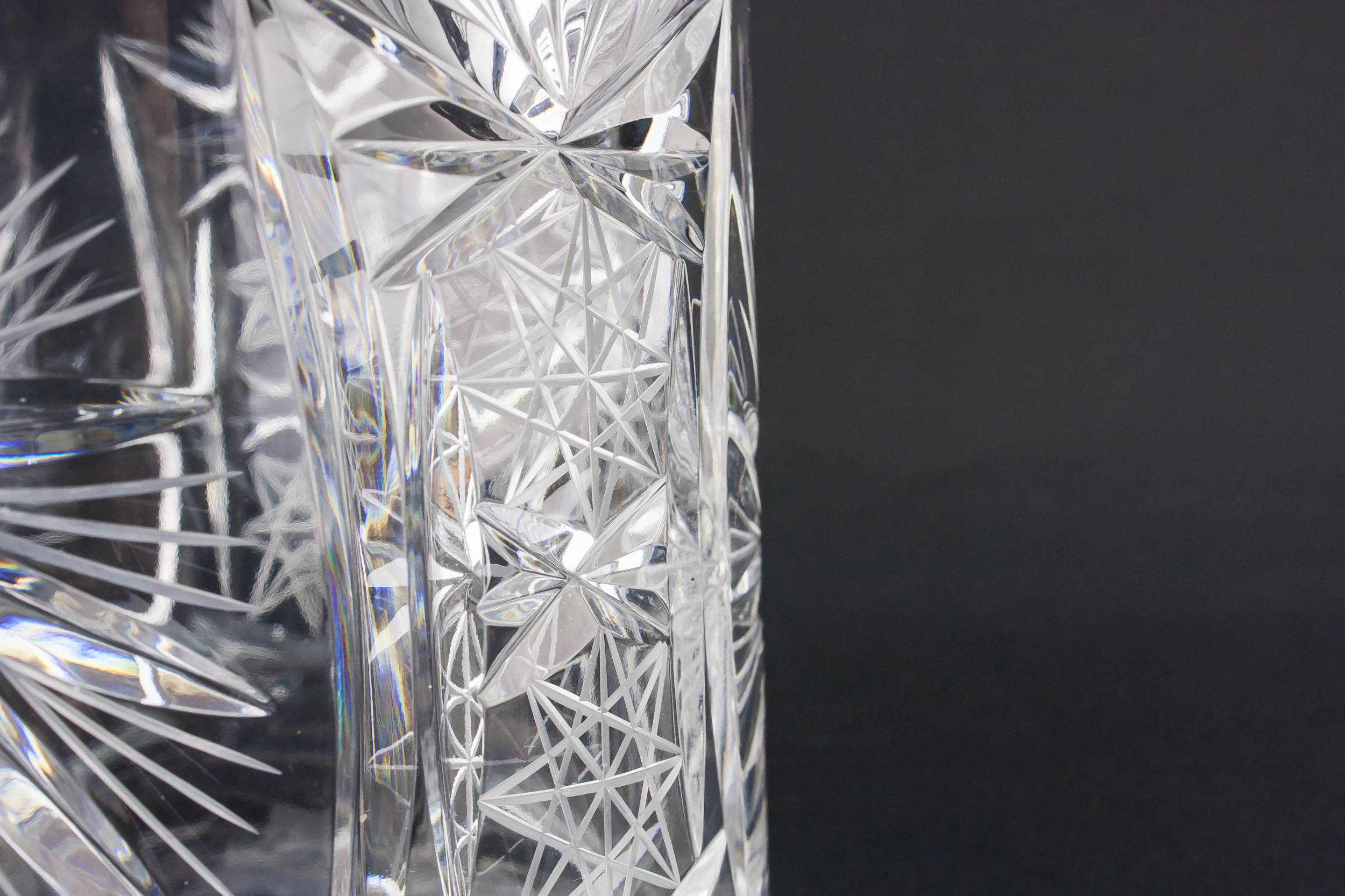 Vintage Glass Pinwheel — Medium glass ice bucket 3