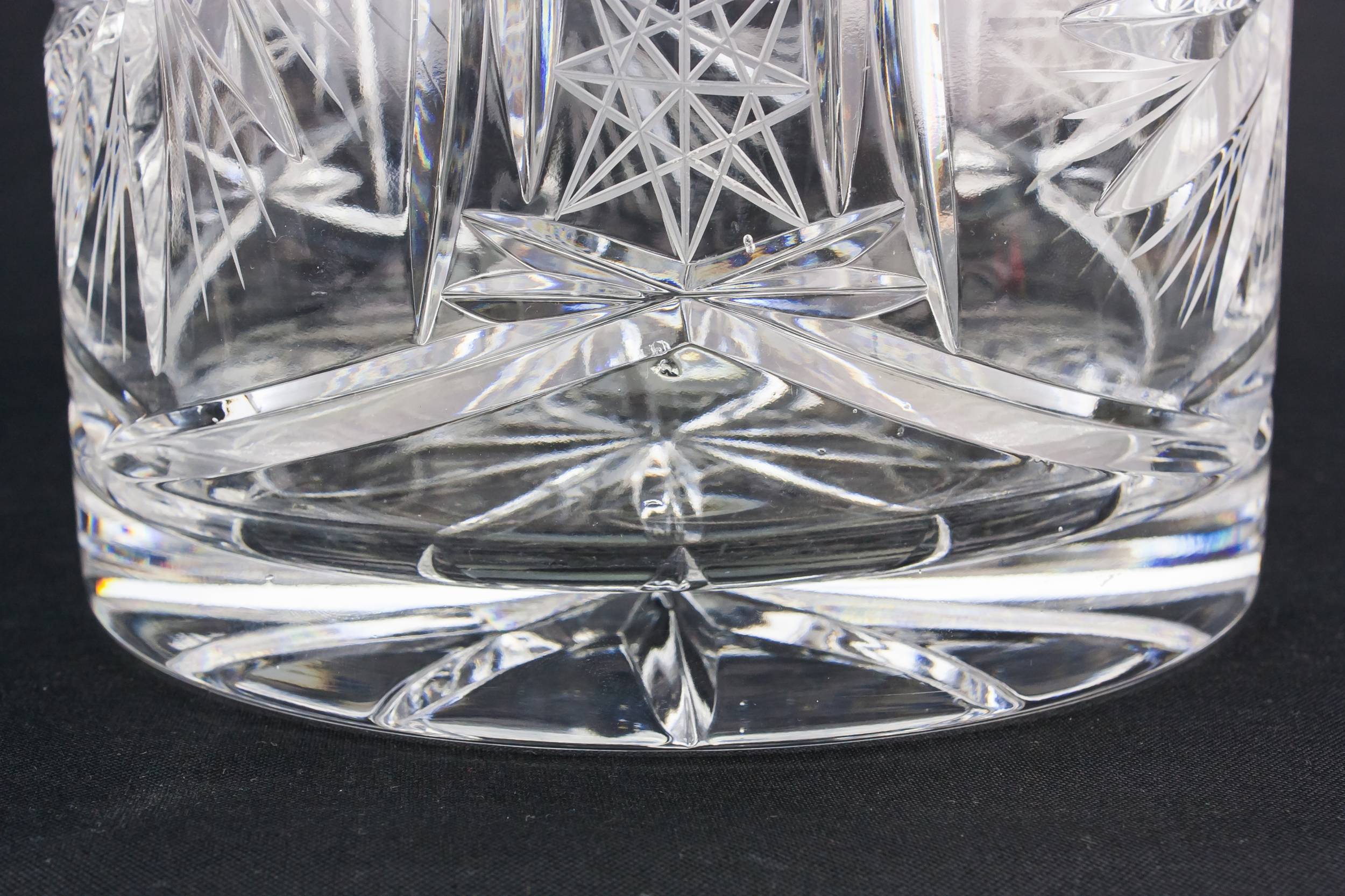 Vintage Glass Pinwheel — Medium glass ice bucket 4