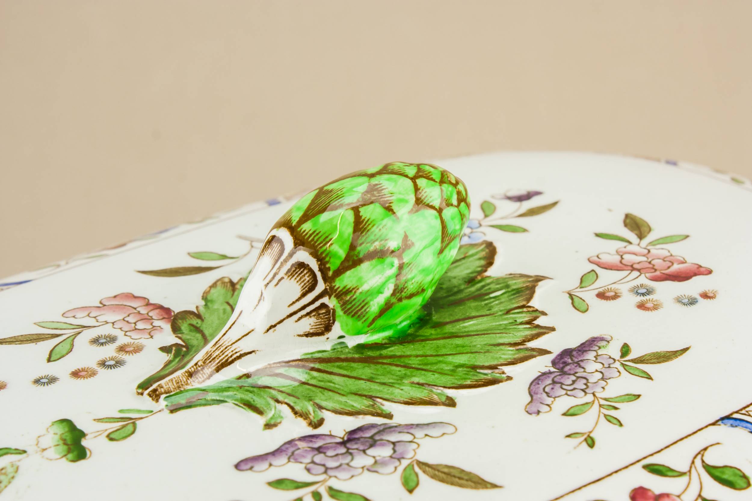Antique Spectacular Spode — Edwardian pottery tureen 1