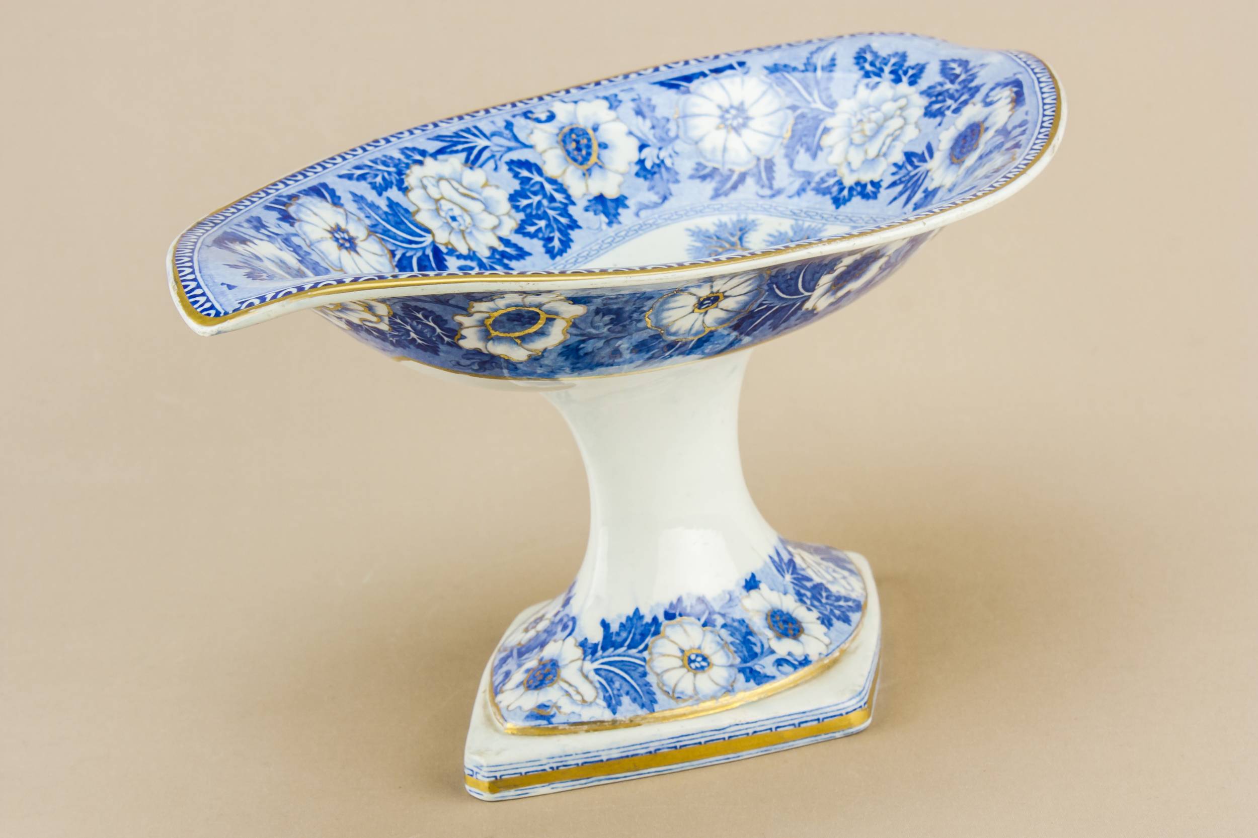 Blue Attractive Pottery — Large blue stem bowl 2