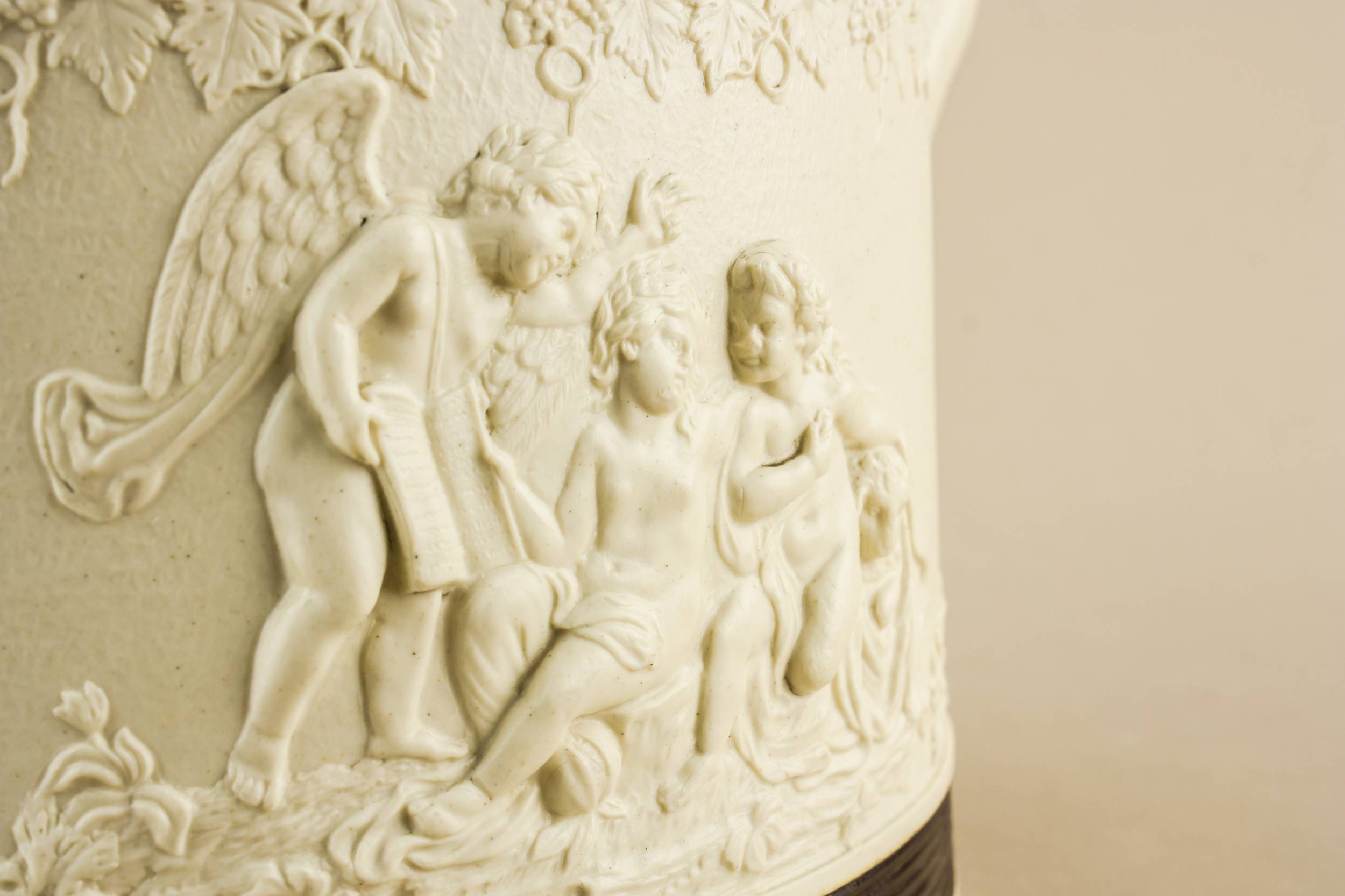 Antique Stoneware Figures — Rare Turner & Co wine cooler 4