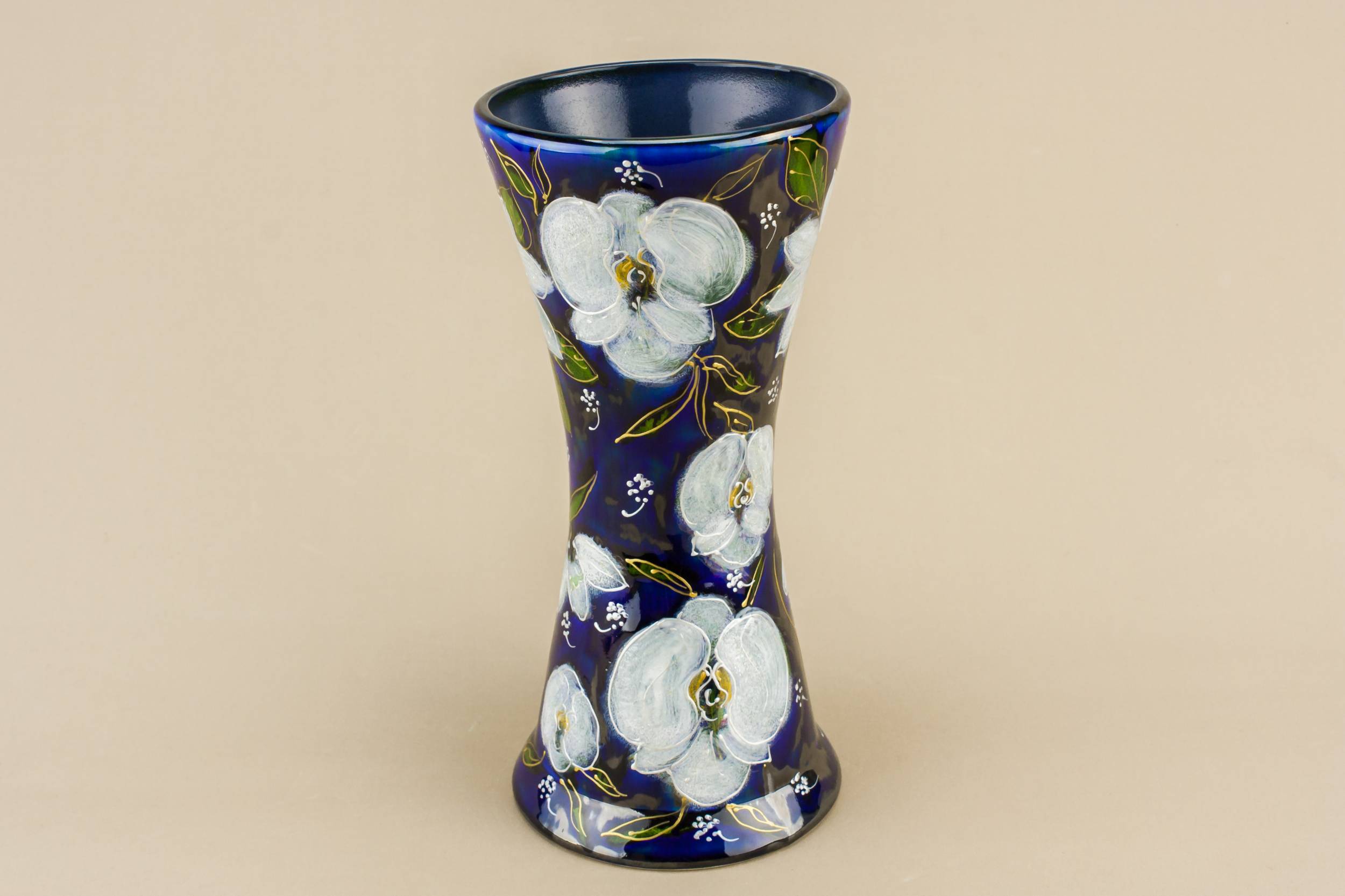 Tall Elegant Floral — Anita Harris pottery vase