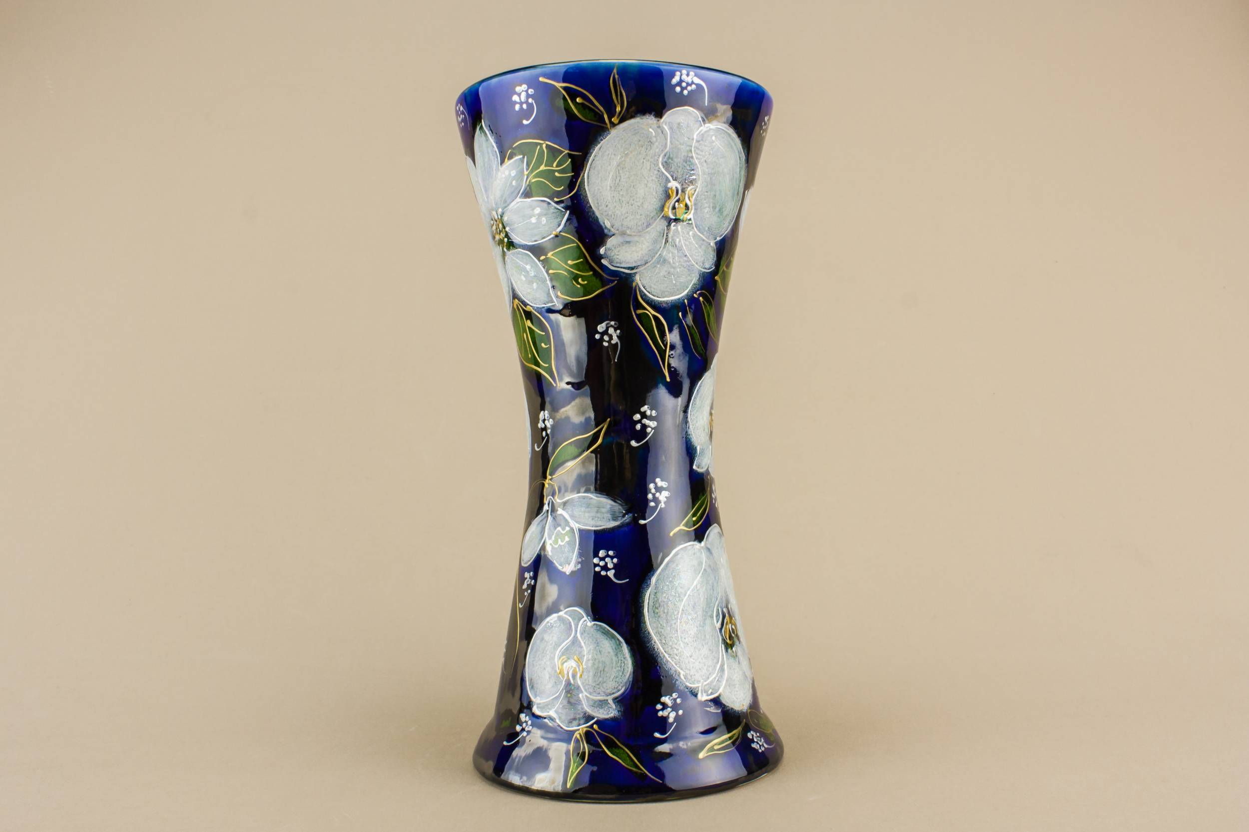 Tall Elegant Floral — Anita Harris pottery vase 2
