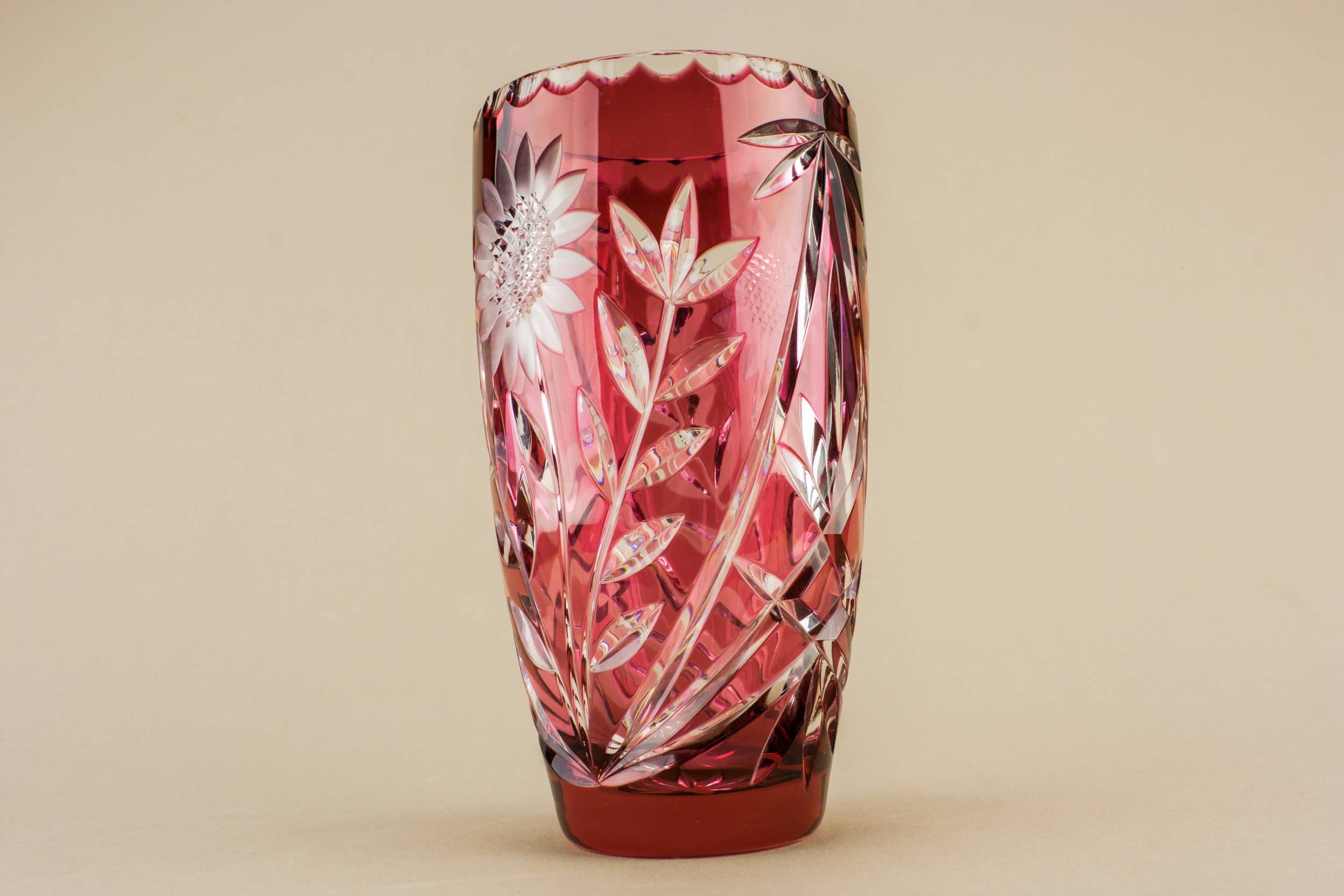 Charming Vintage Floral — Medium glass vase 2