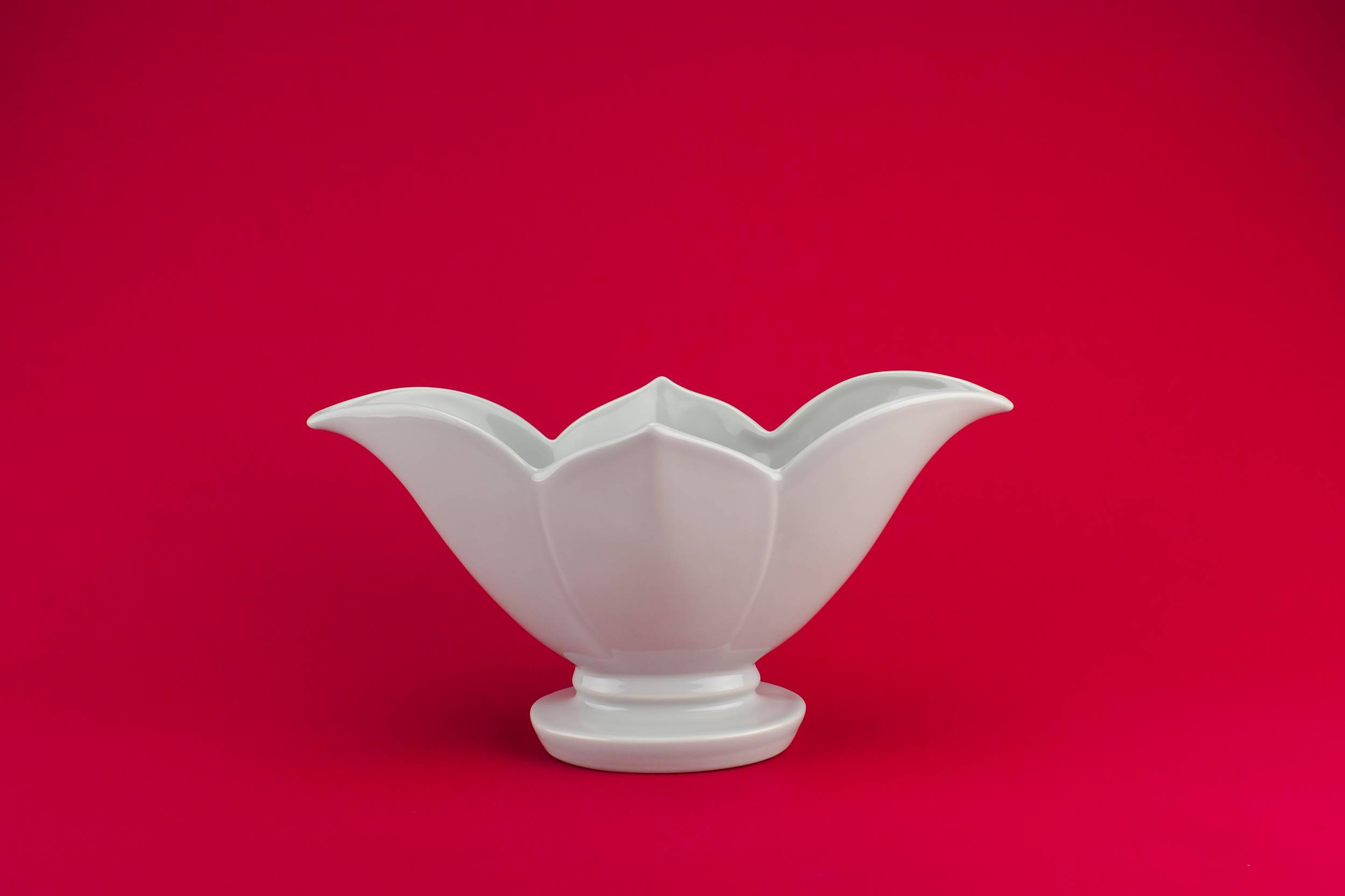 Pottery Vintage Panelled — Small flower vase