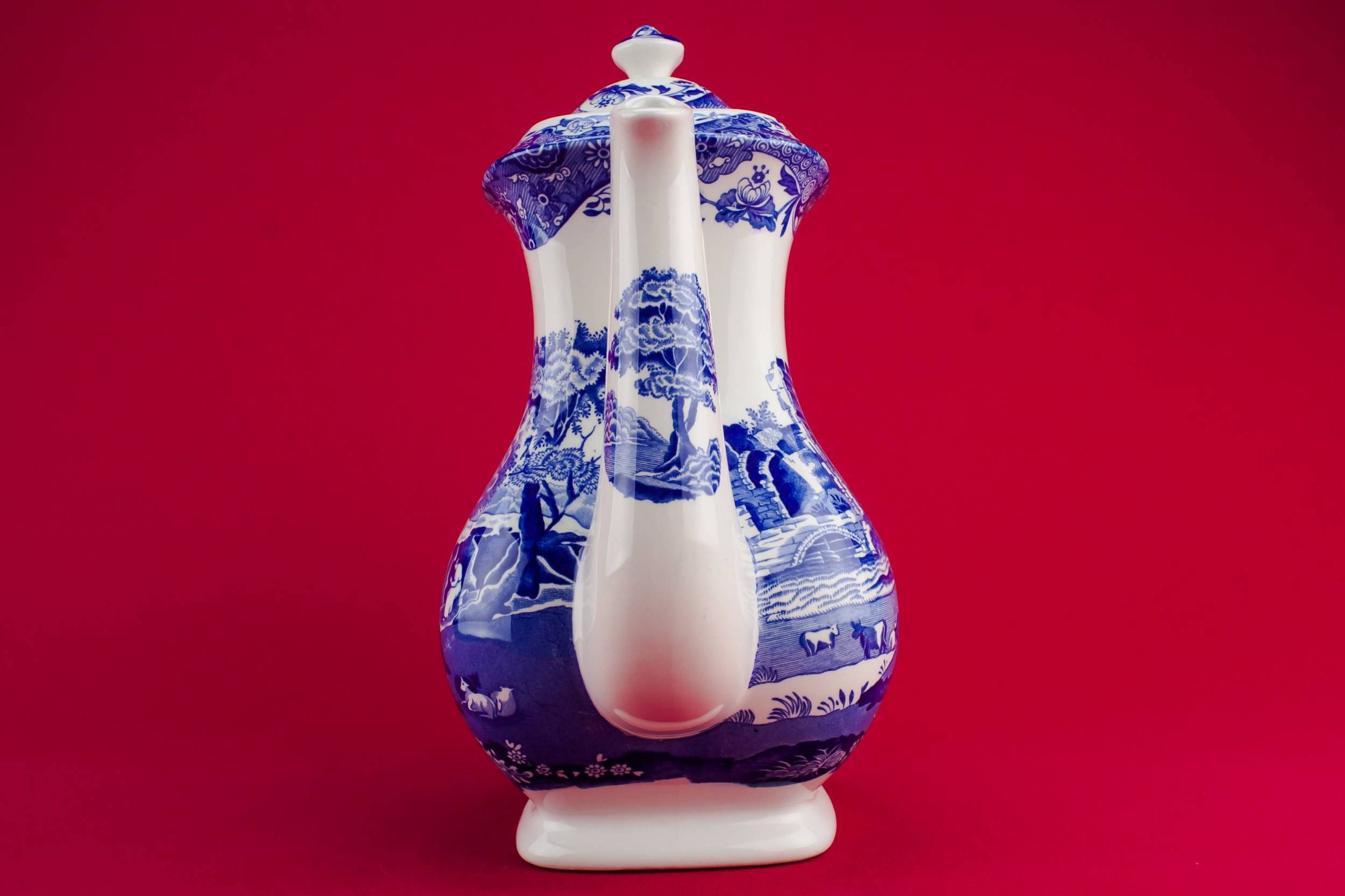 Retro Blue And — Large retro coffee pot 2