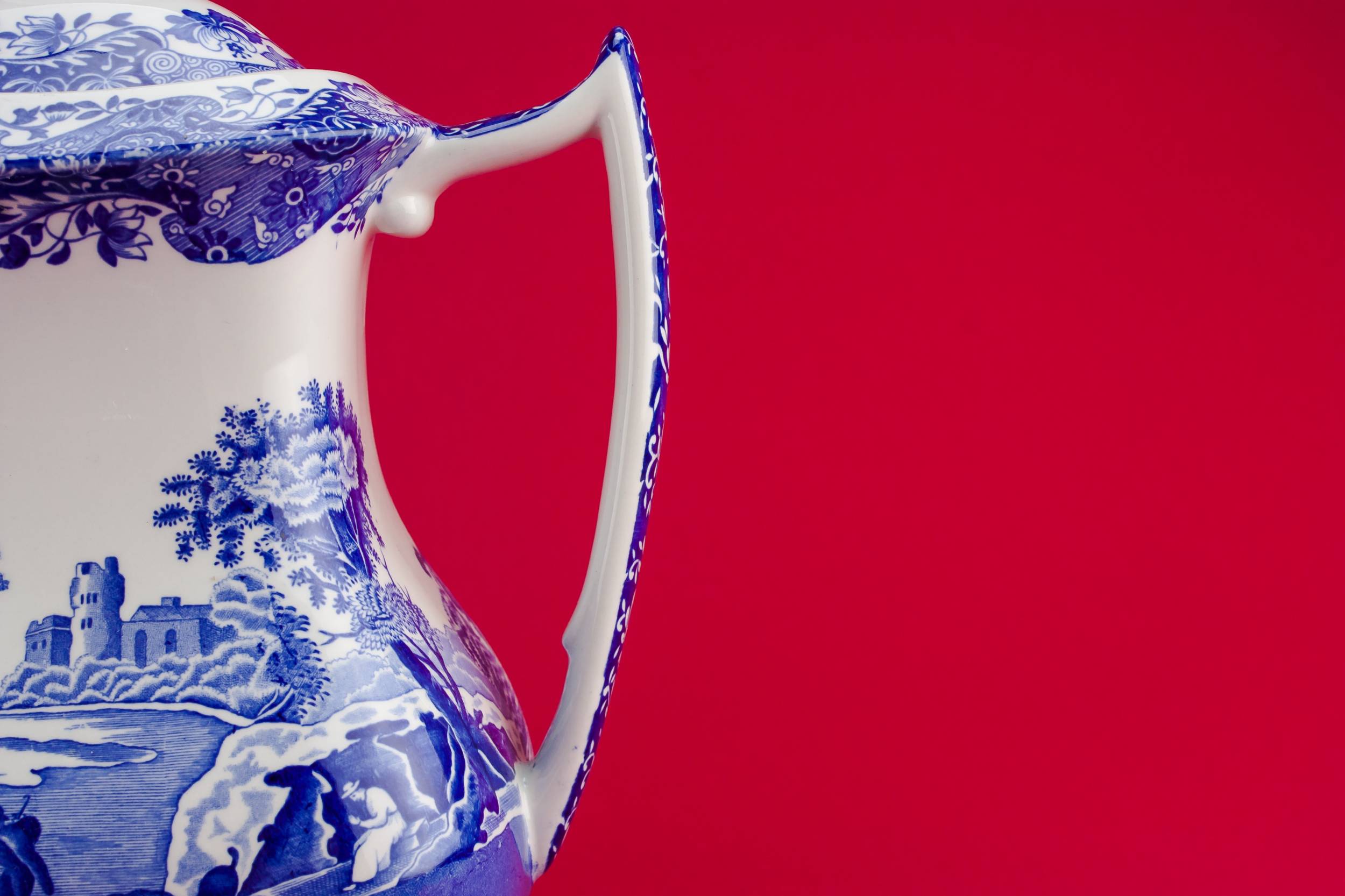Retro Blue And — Large retro coffee pot 3