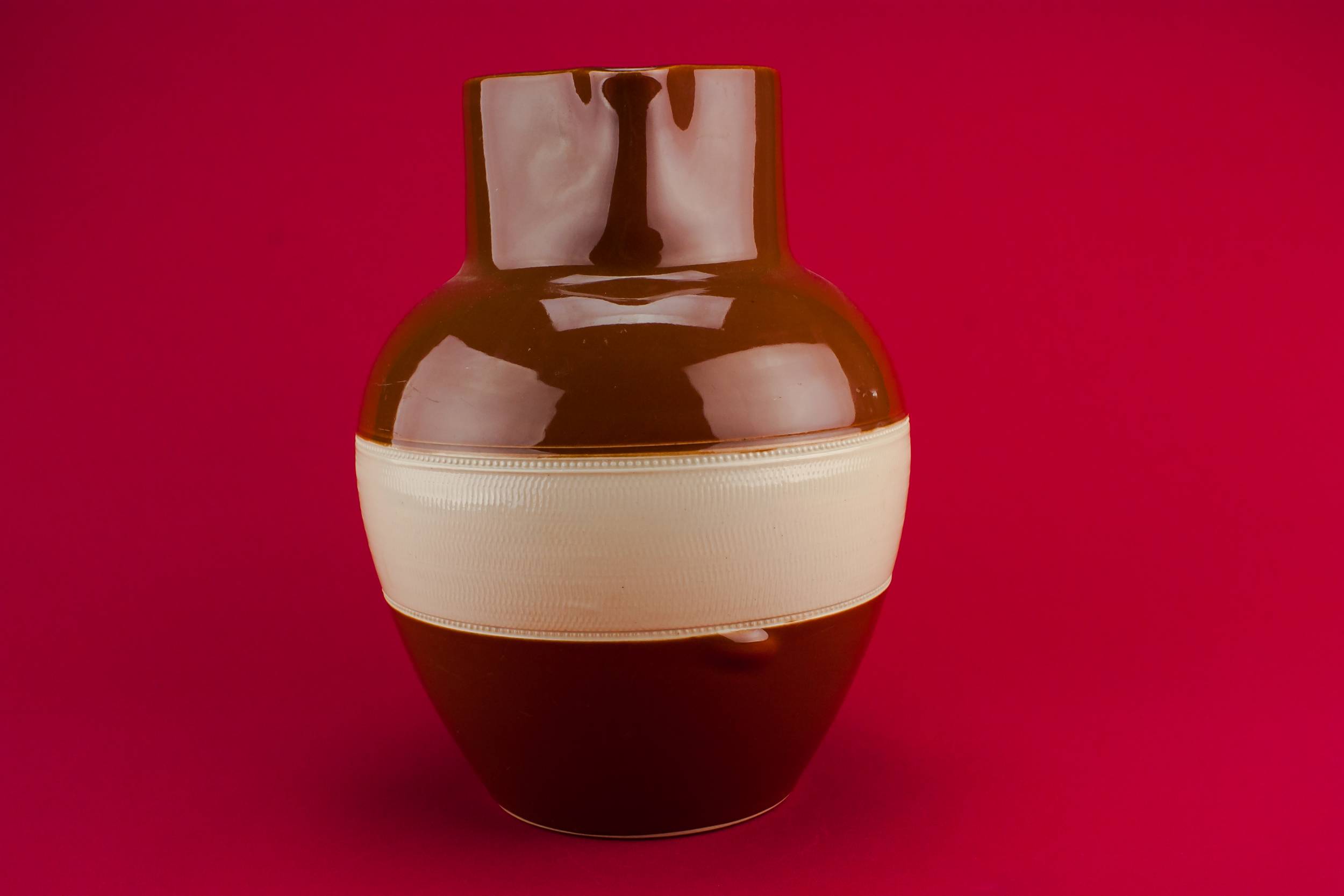 Beautiful Traditional Vinegar — Water brown jug 2