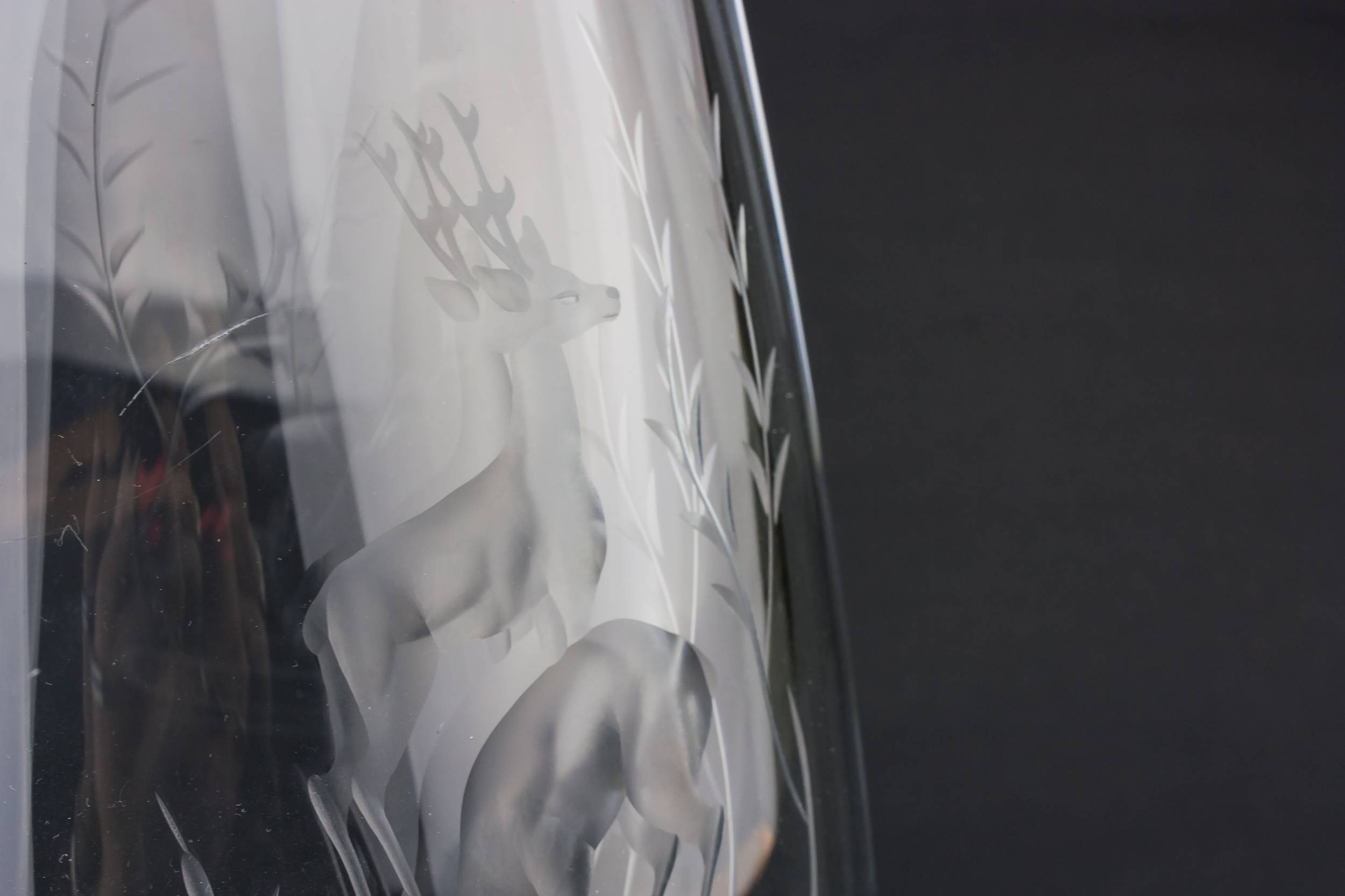 Modernist Vintage Glass — Tall drop vase 1