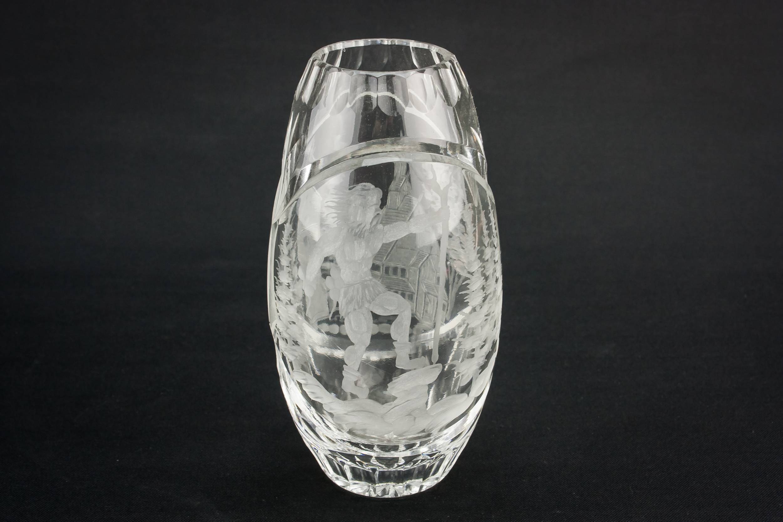 Glass Elegant Figural — Small glass vase