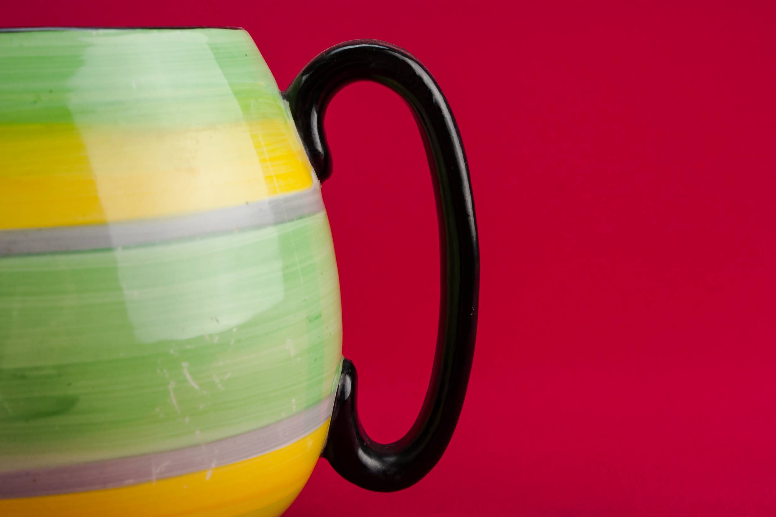 Yellow Slick Pottery — Yellow pottery creamer 3