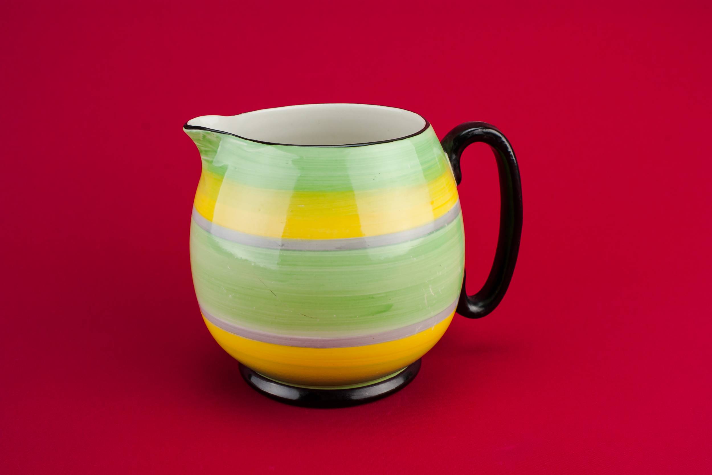 Yellow Slick Pottery — Yellow pottery creamer
