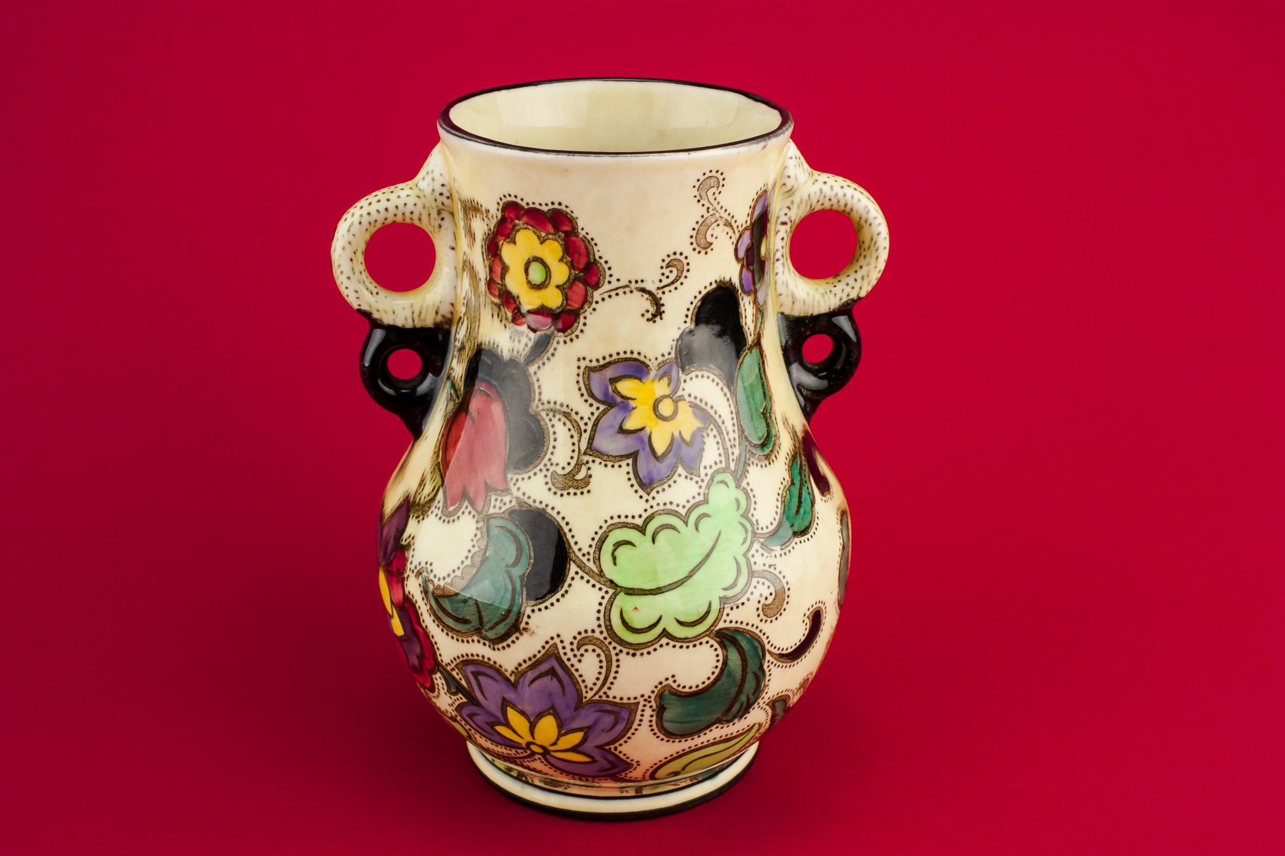 Vintage Art Deco — Medium pottery vase