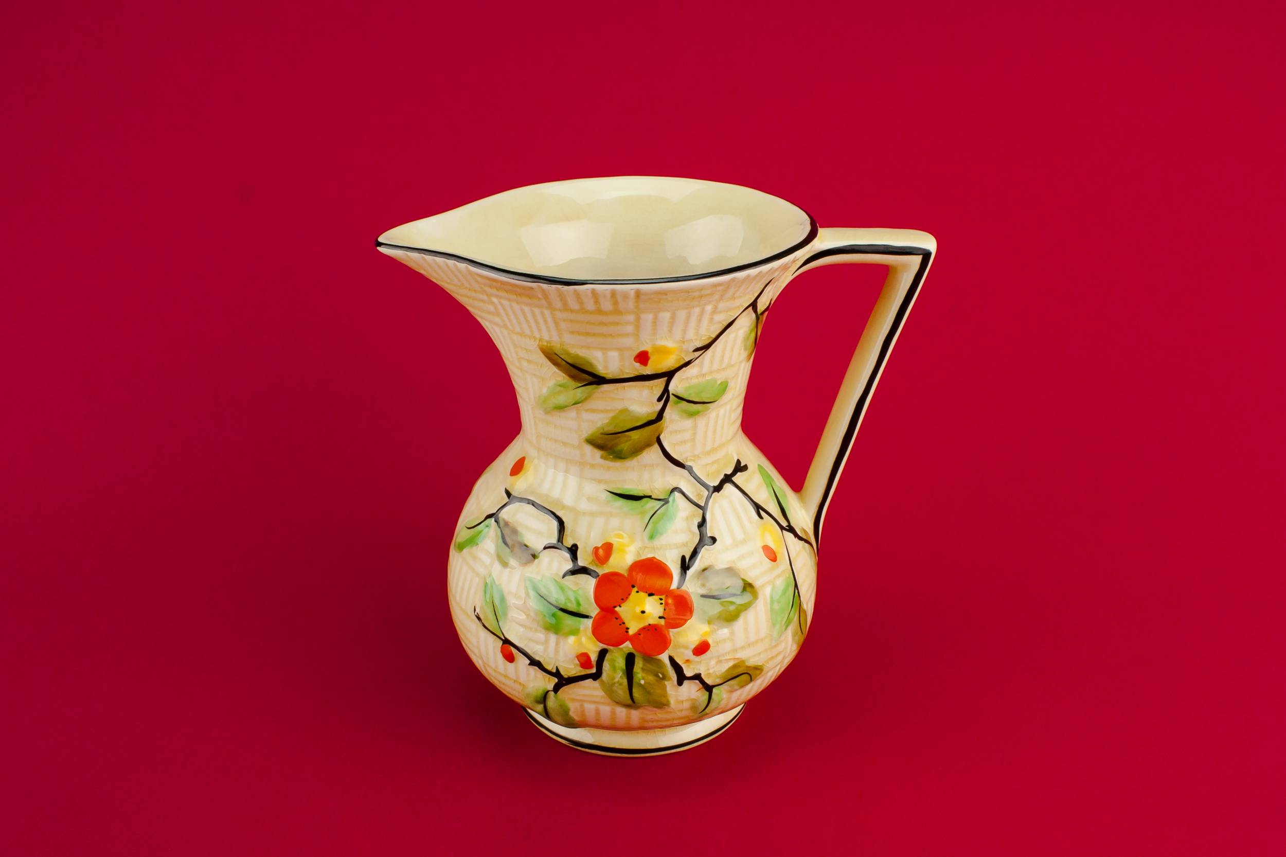 Beautiful Vintage Floral — Art Deco pottery jug