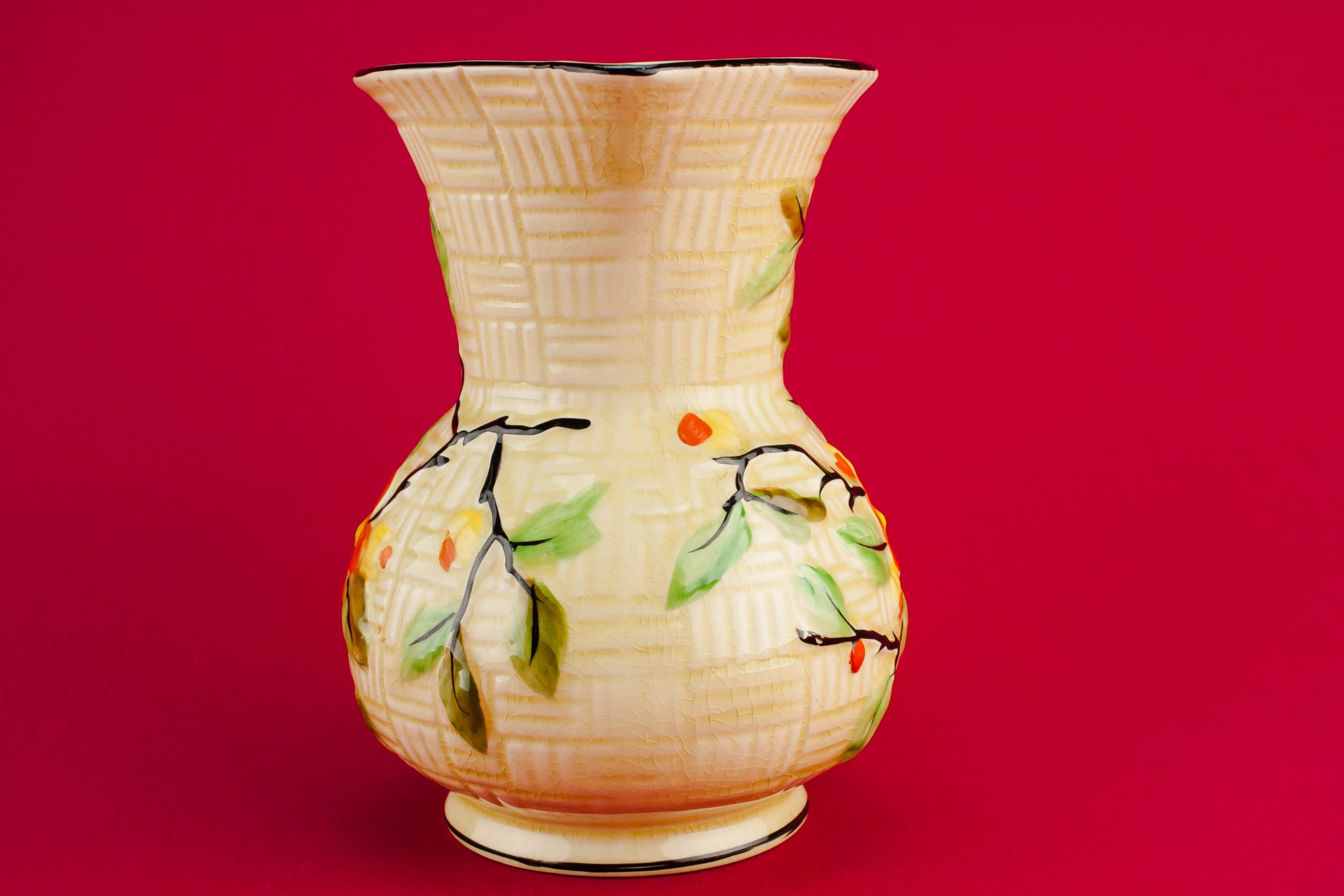 Beautiful Vintage Floral — Art Deco pottery jug 3