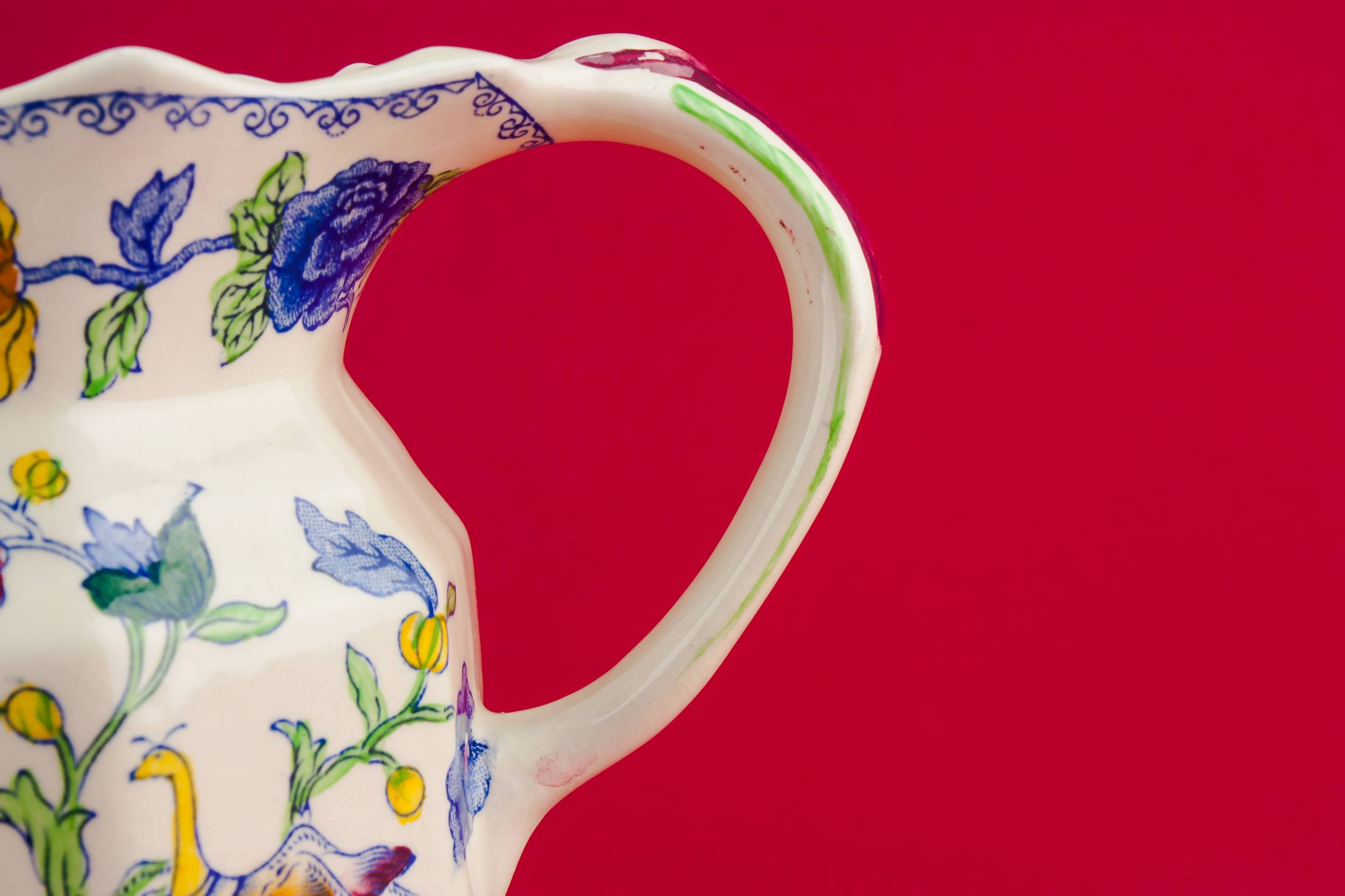 Vintage Pottery Milk — Art Deco water jug 3