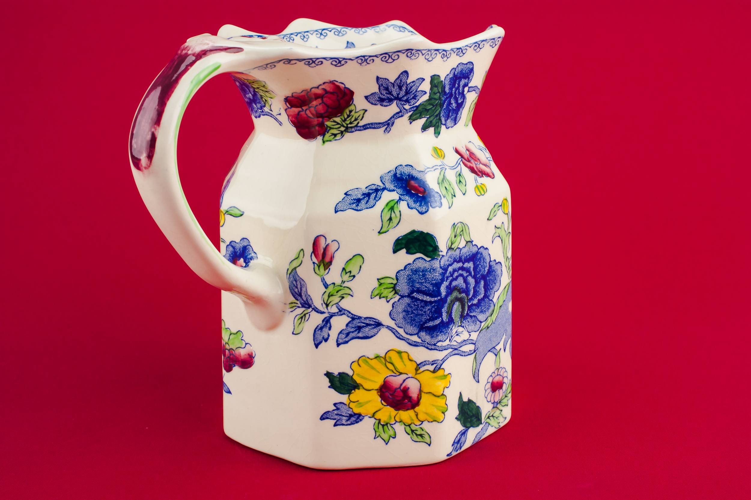 Vintage Pottery Milk — Art Deco water jug 1