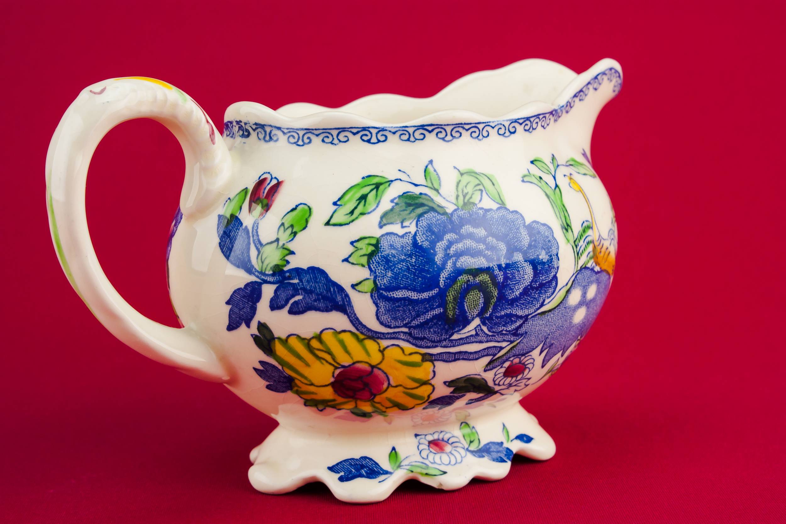 Pottery Vintage Regency — Masons pottery gravy boat 1