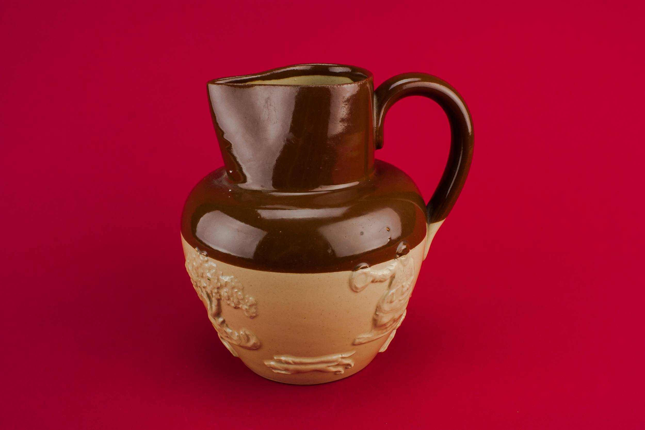 Vintage Traditional JUG — Brown stoneware jug
