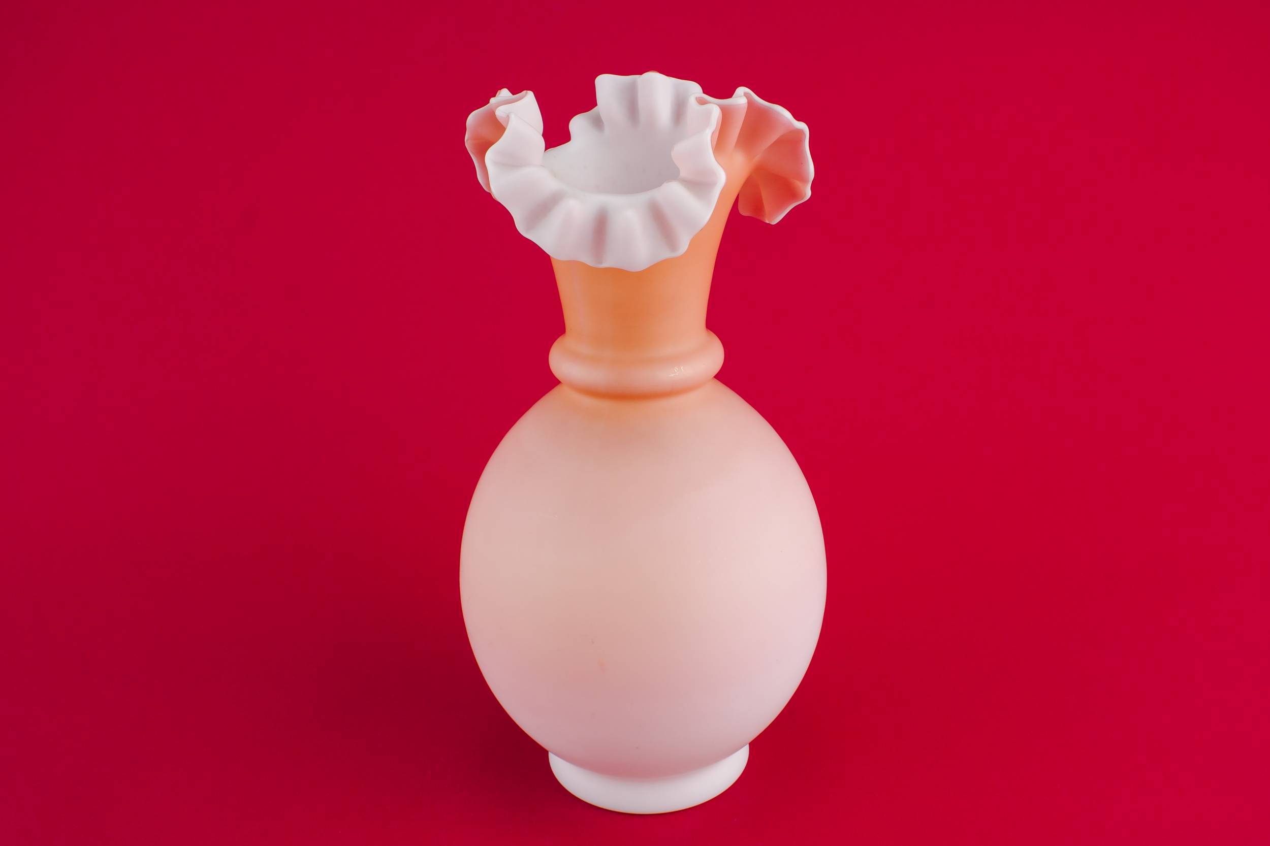 Elegant Antique Ovoid — Art Nouveau glass vase
