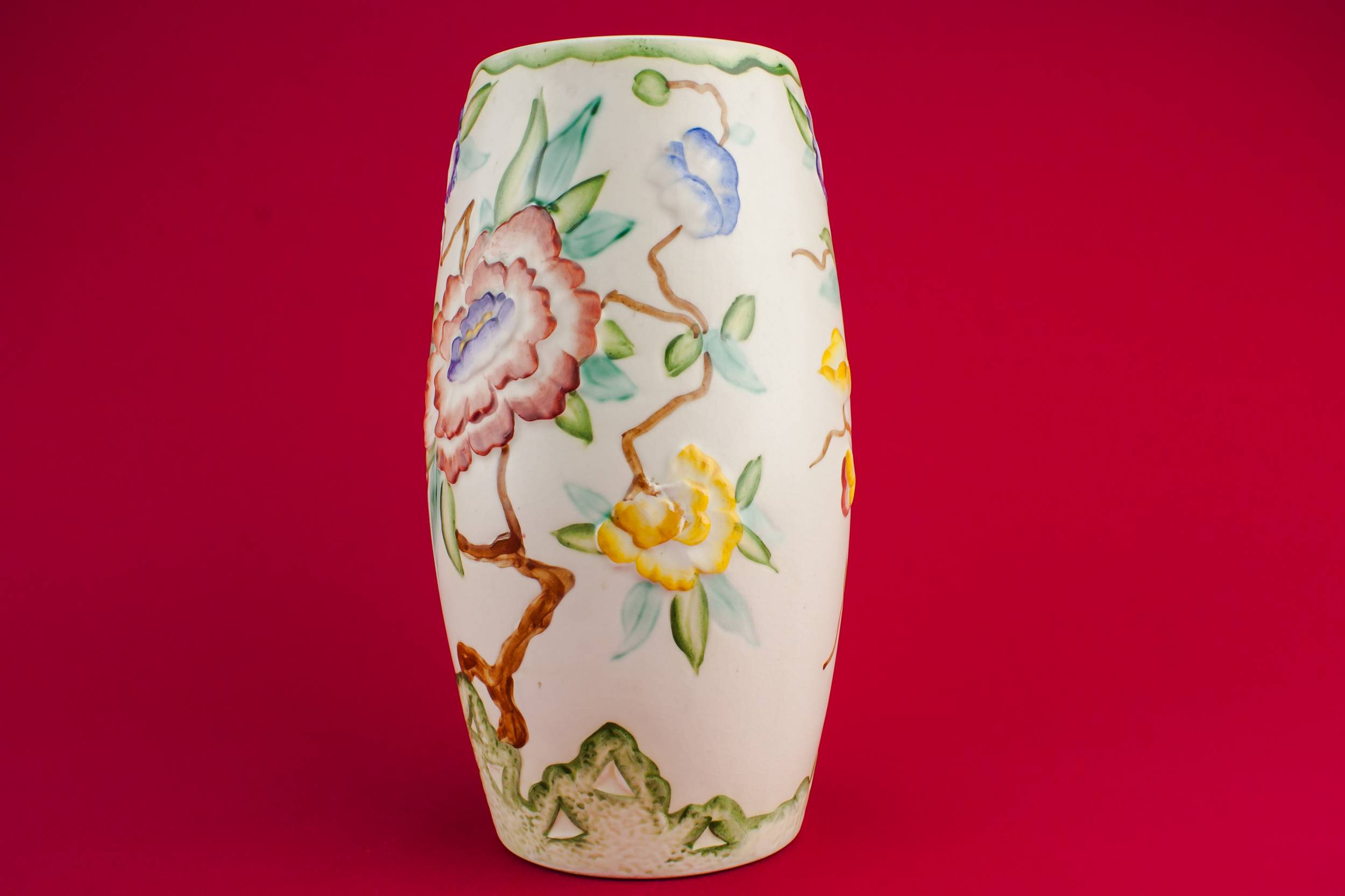 Elegant Vintage Ovoid — Medium pottery vase 2