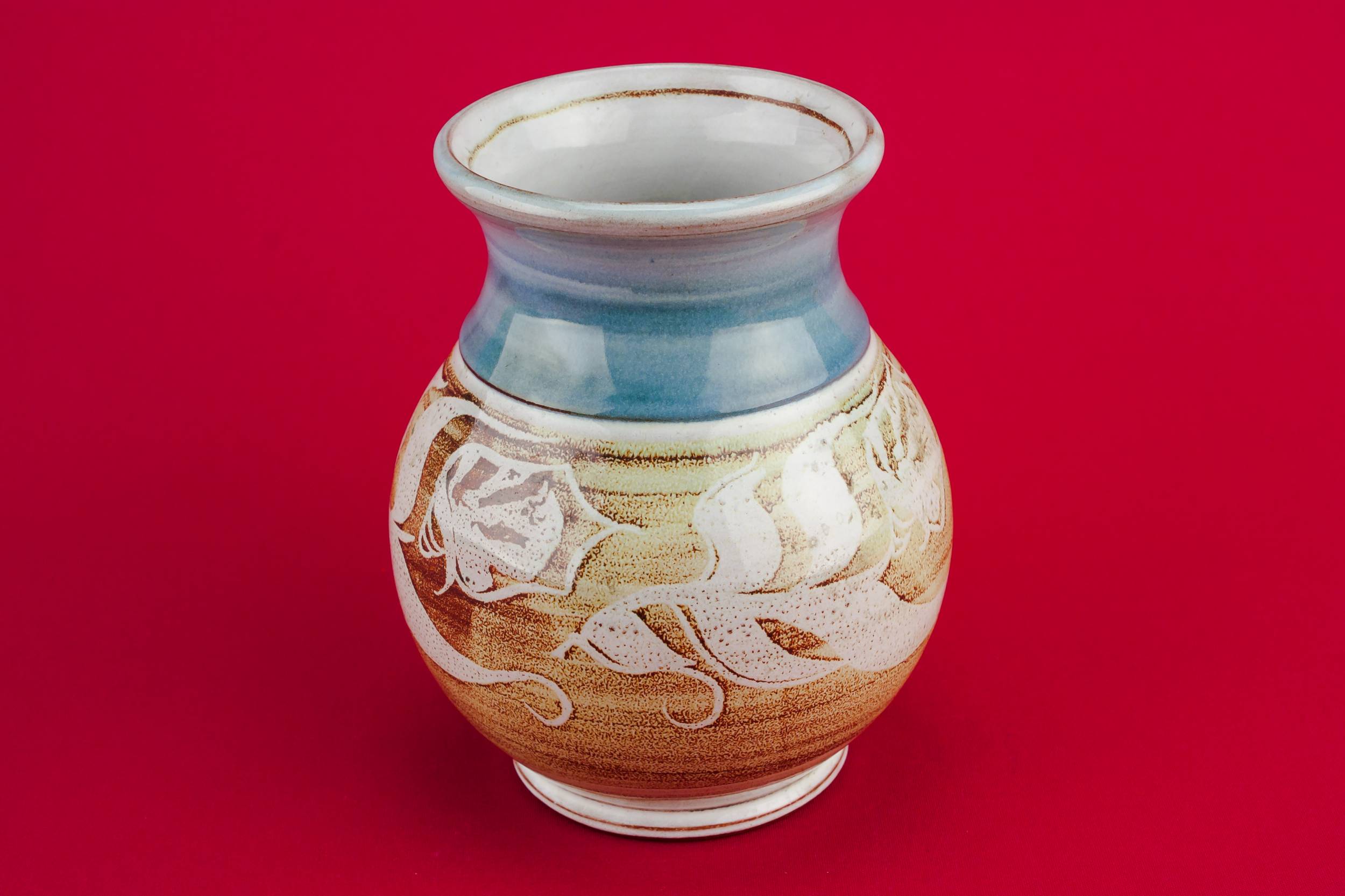 Elegant Vintage Abstract — Small baluster vase