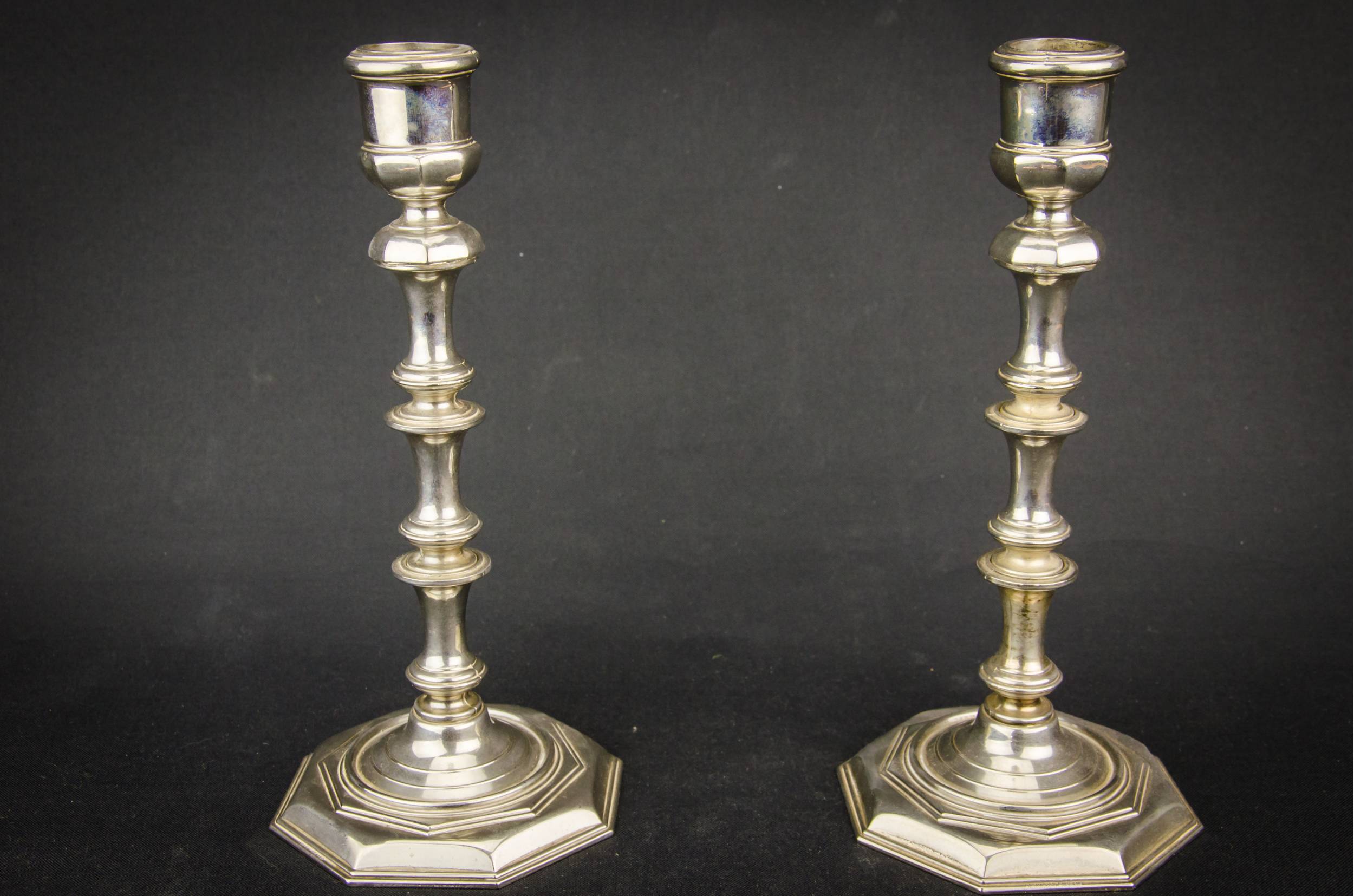 Elegant Arts Crafts — 2 medium candlesticks 1