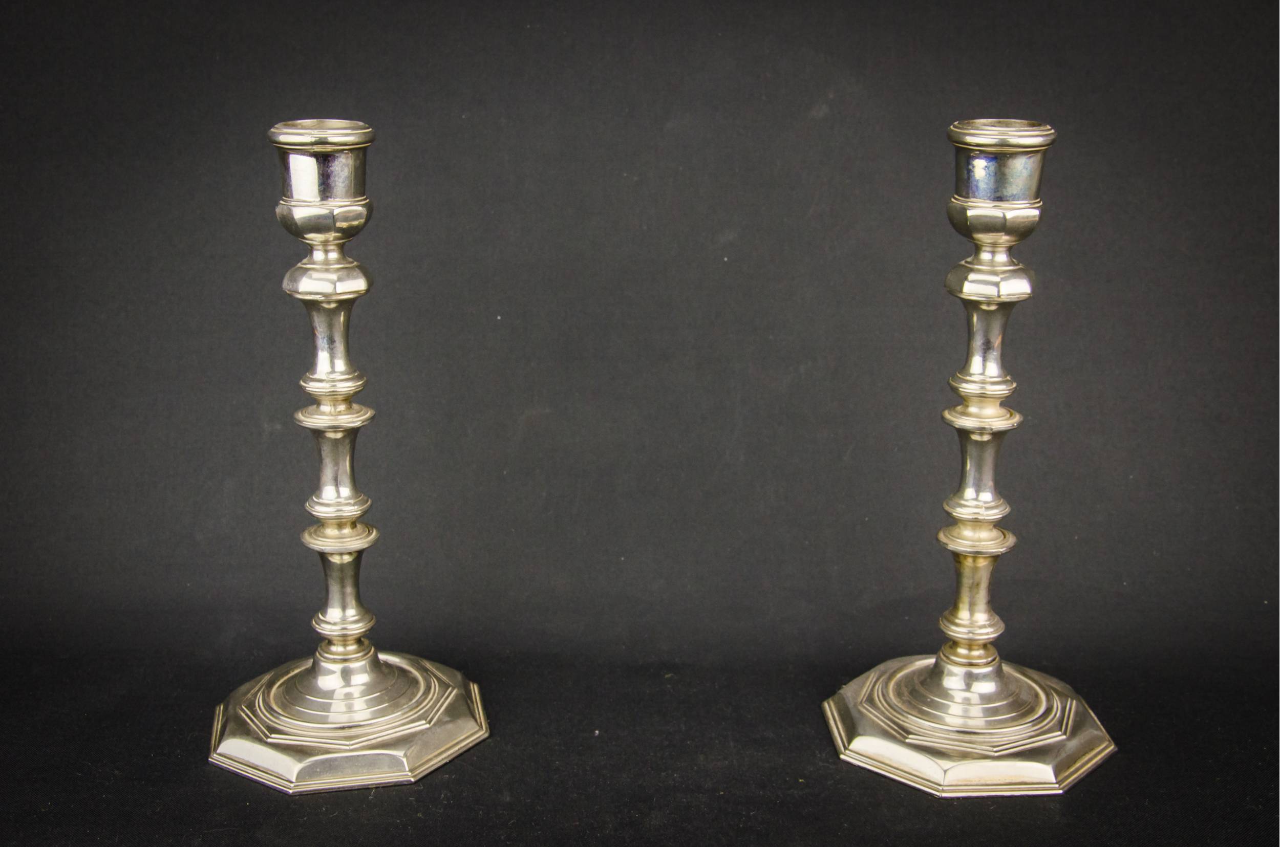 Elegant Arts Crafts — 2 medium candlesticks 2