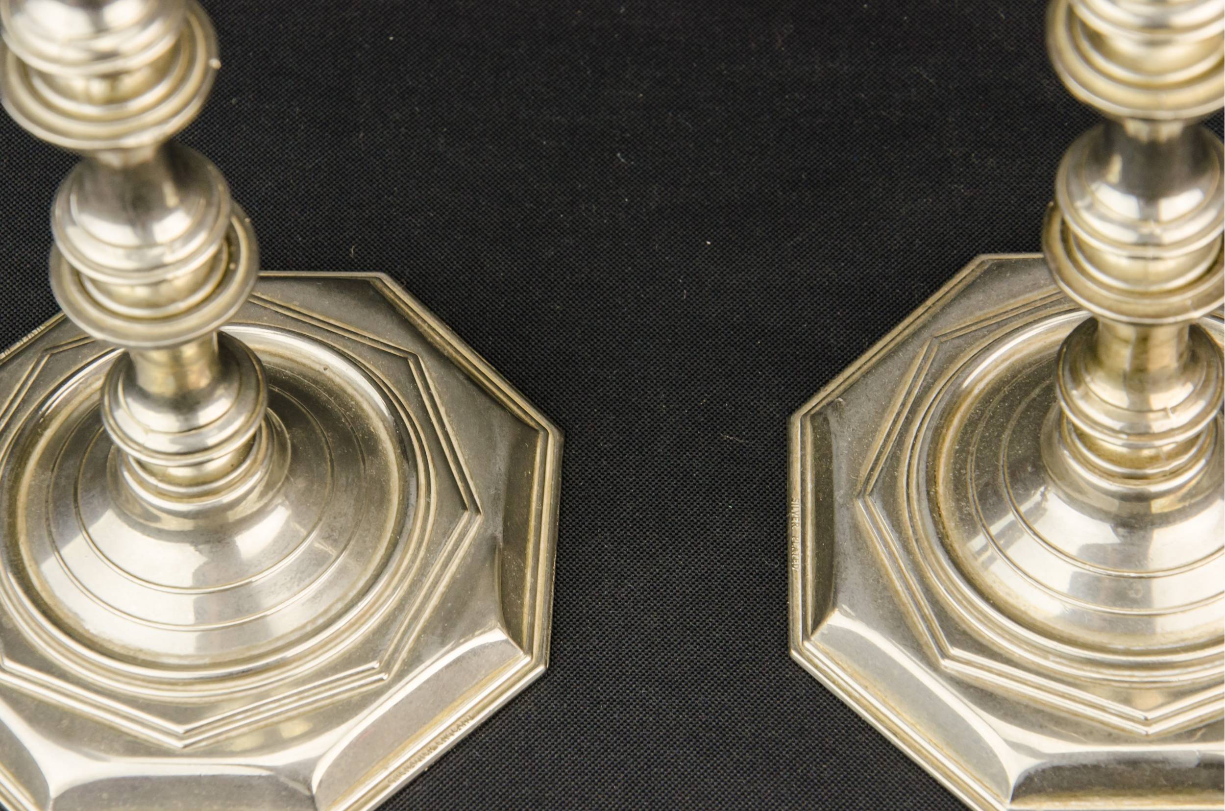 Elegant Arts Crafts — 2 medium candlesticks 3