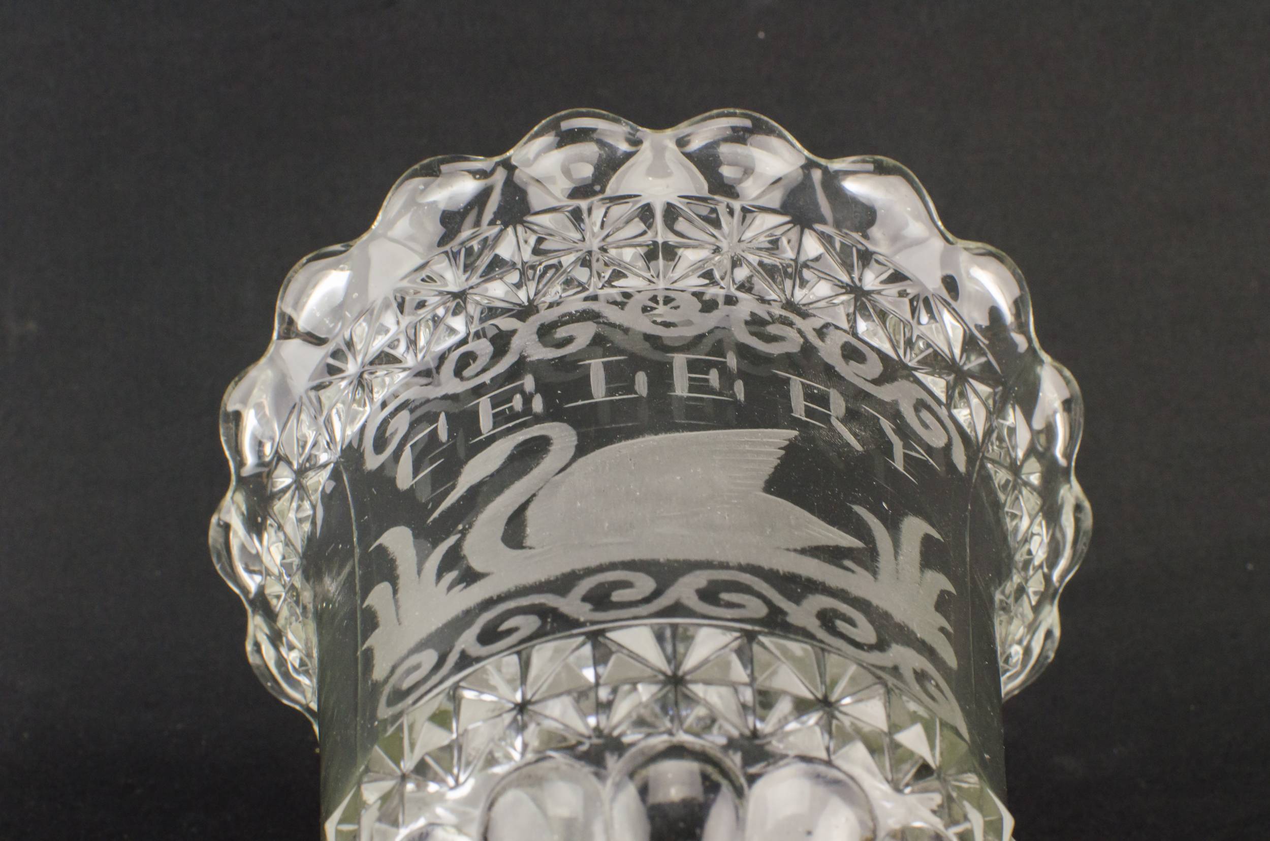 Rustic Celery Victorian — Celery glass serving bowl 5
