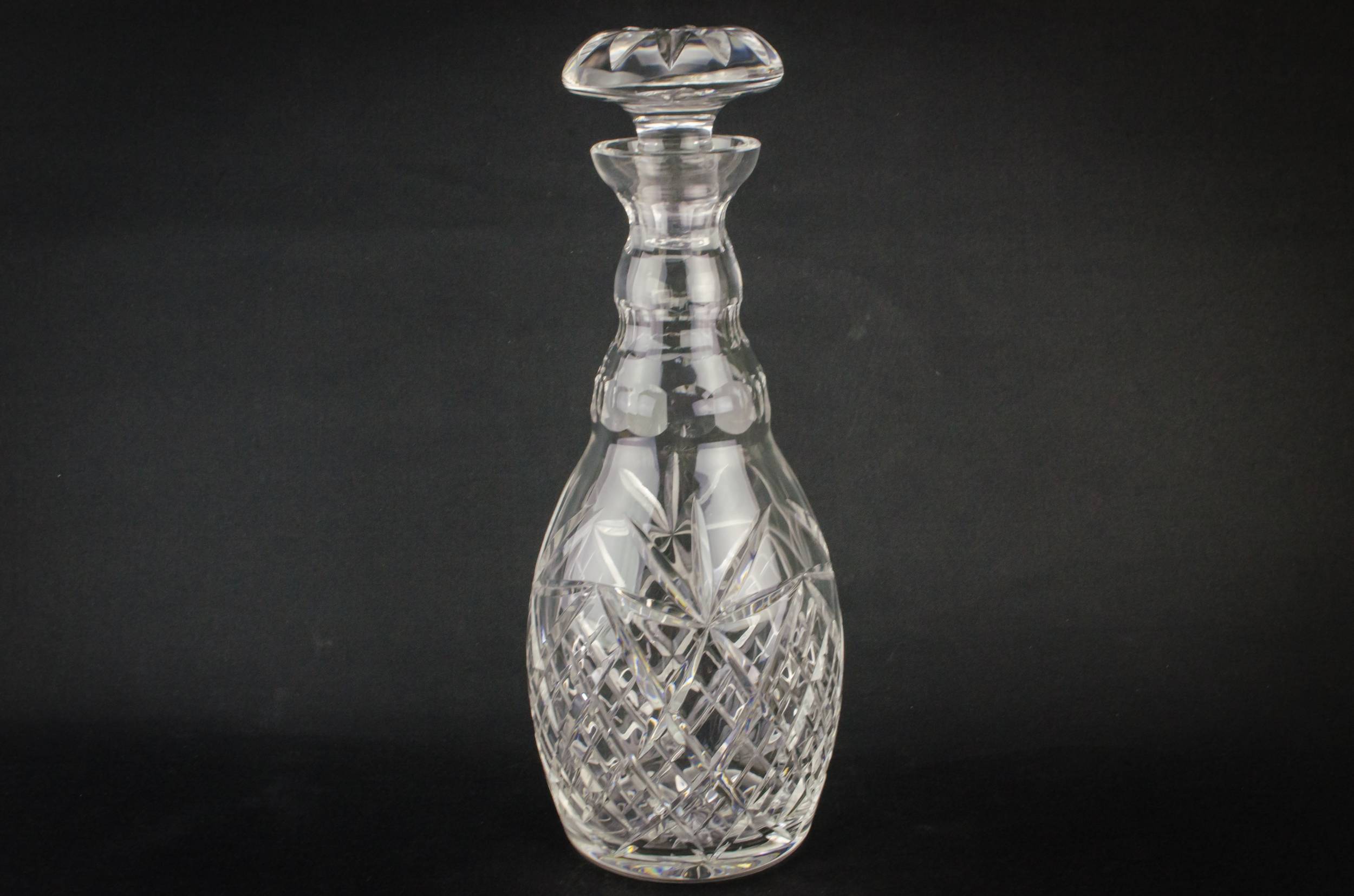 Ovoid Cut Glass — Sherry cut glass decanter 2