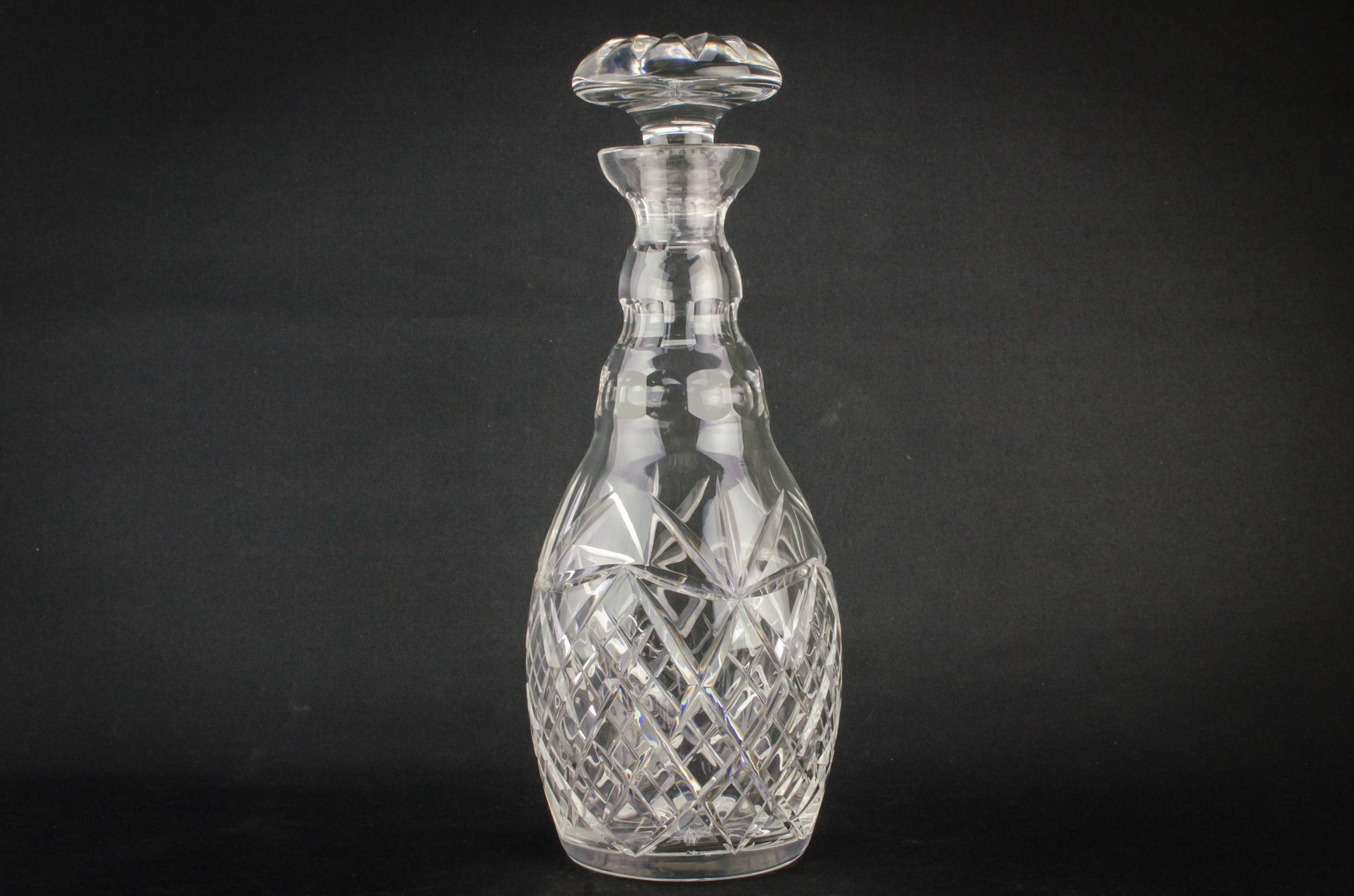 Ovoid Cut Glass — Sherry cut glass decanter