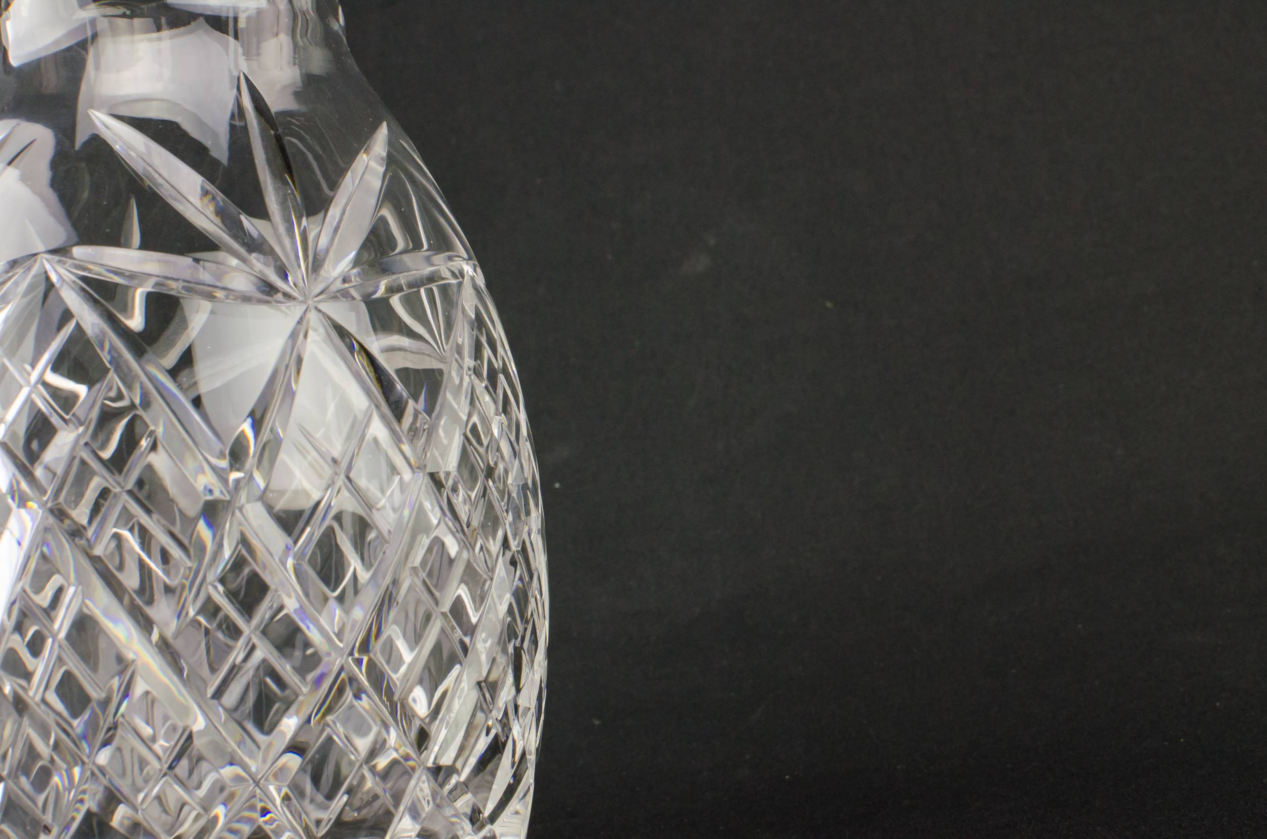 Ovoid Cut Glass — Sherry cut glass decanter 3