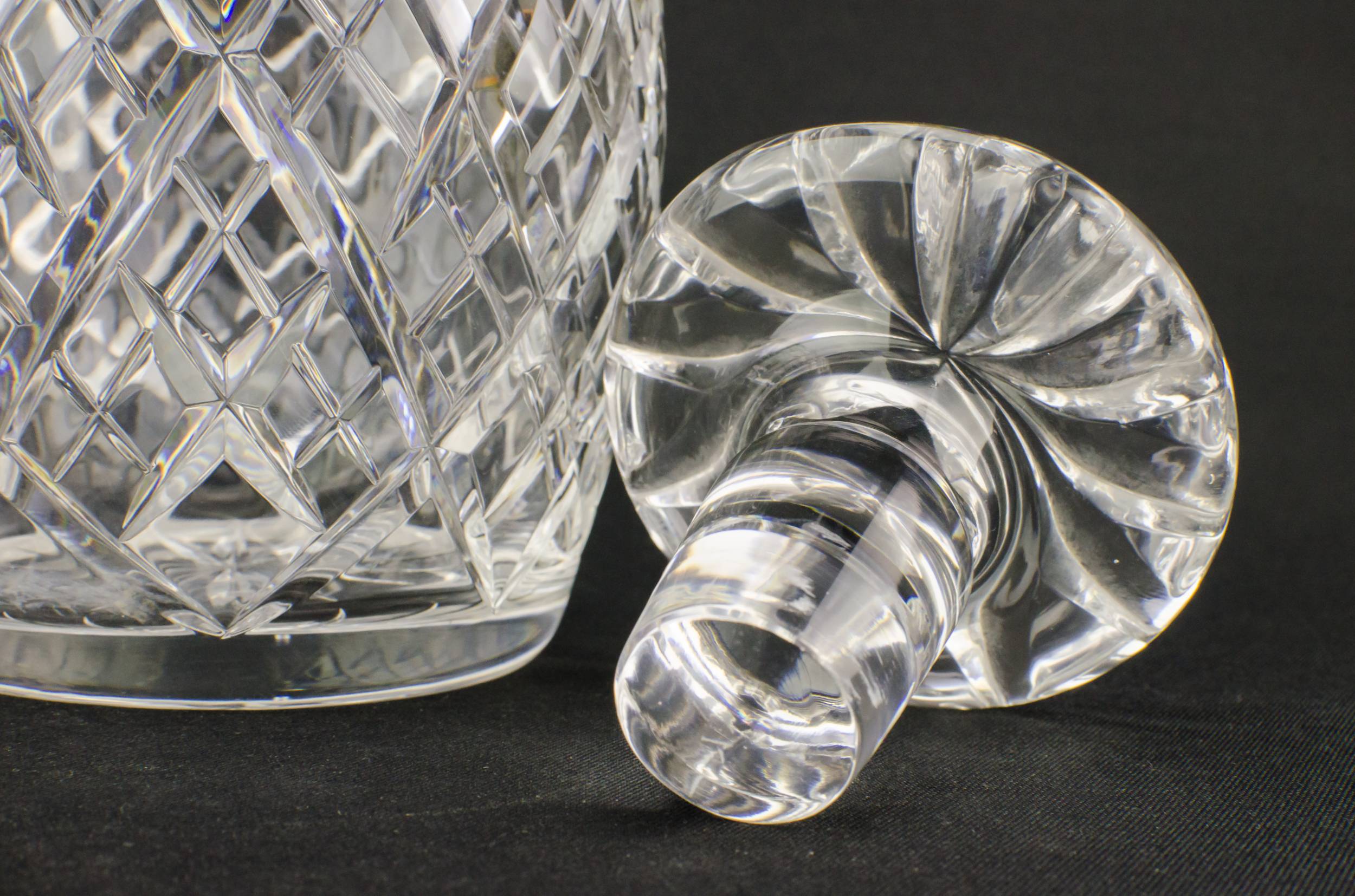 Ovoid Cut Glass — Sherry cut glass decanter 1