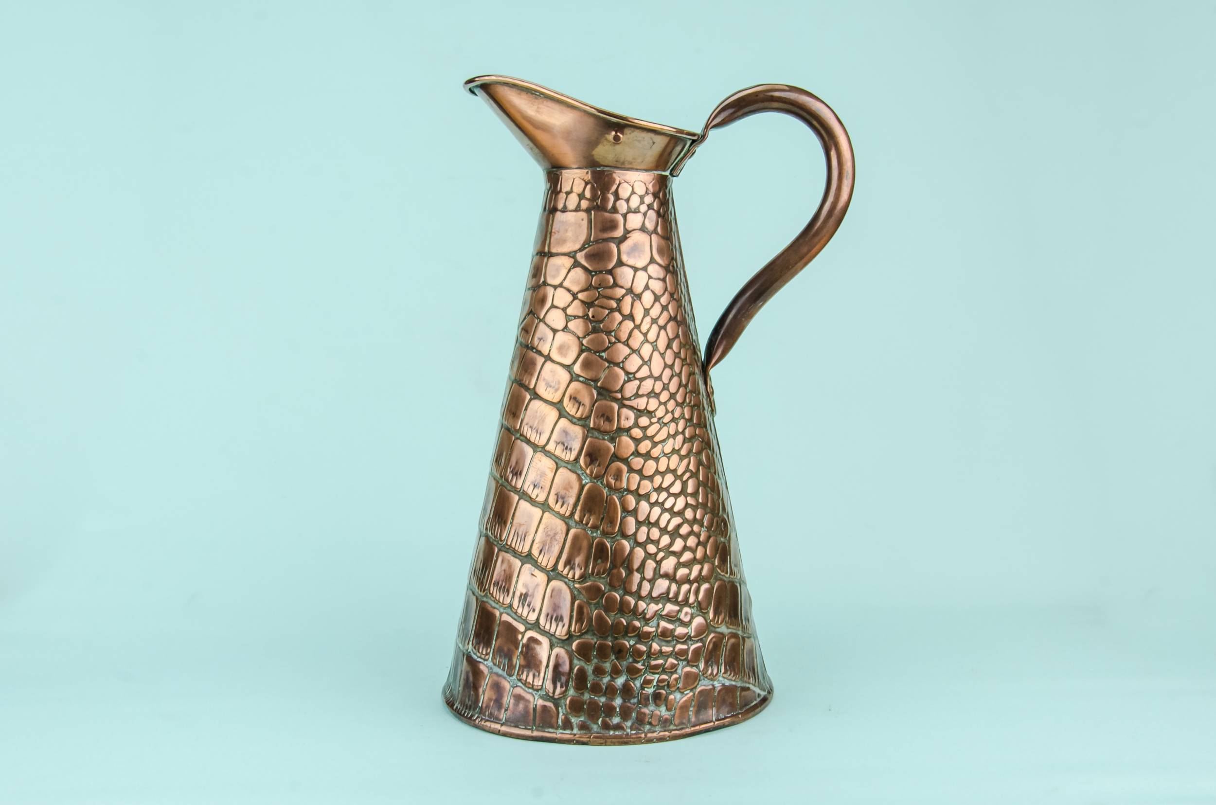 Antique Rustic Copper — Arts & Crafts copper jug