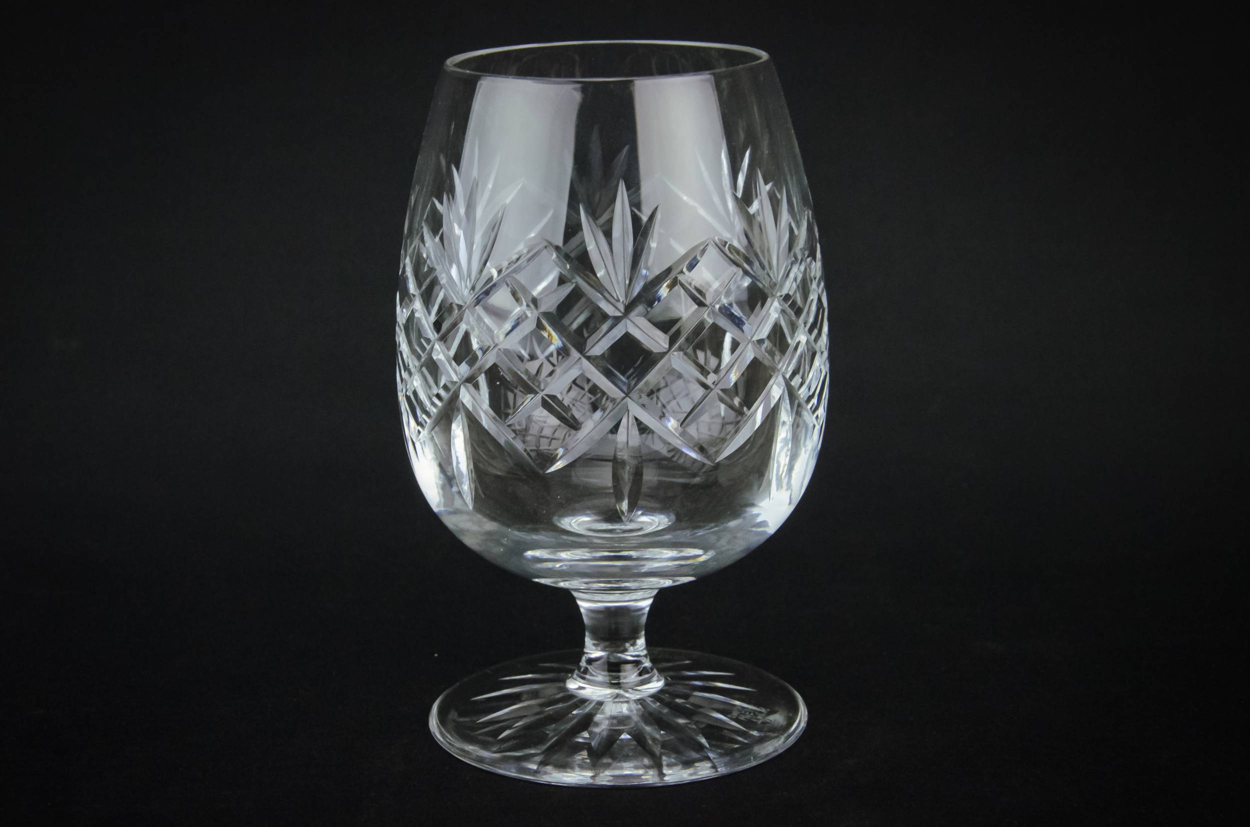 Crystal Cut Punch — 2 stem beer glasses 2